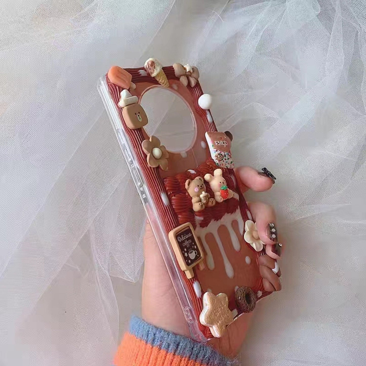 Decoden Custom Phone Case DIY Craft Kits | Animal Rabbit Bear Cookies Bows Flowers Food Charms | Samsung Android iPhone