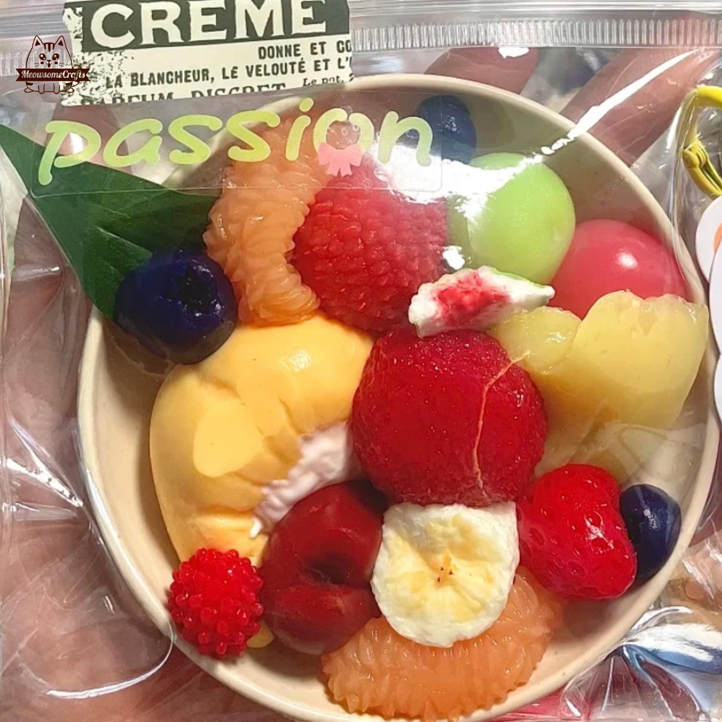 Bowl of Fruit Food Handmade Squishy Fidget Toy