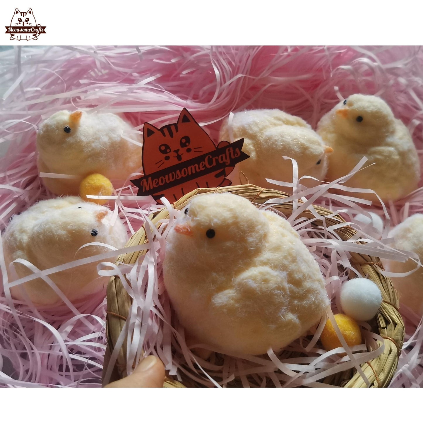 Furry Baby Chick Animal Handmade Taba Squishy | Squeezable Stress Relief Fidget Toy - Squishy