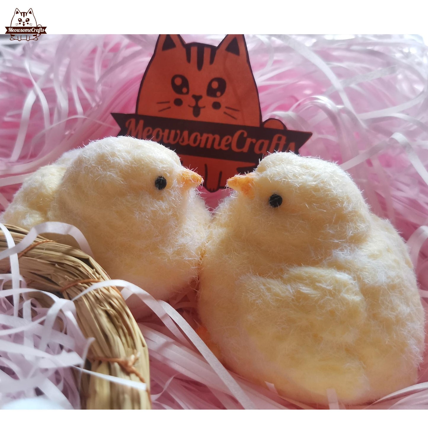 Furry Baby Chick Animal Handmade Taba Squishy | Squeezable Stress Relief Fidget Toy - Squishy