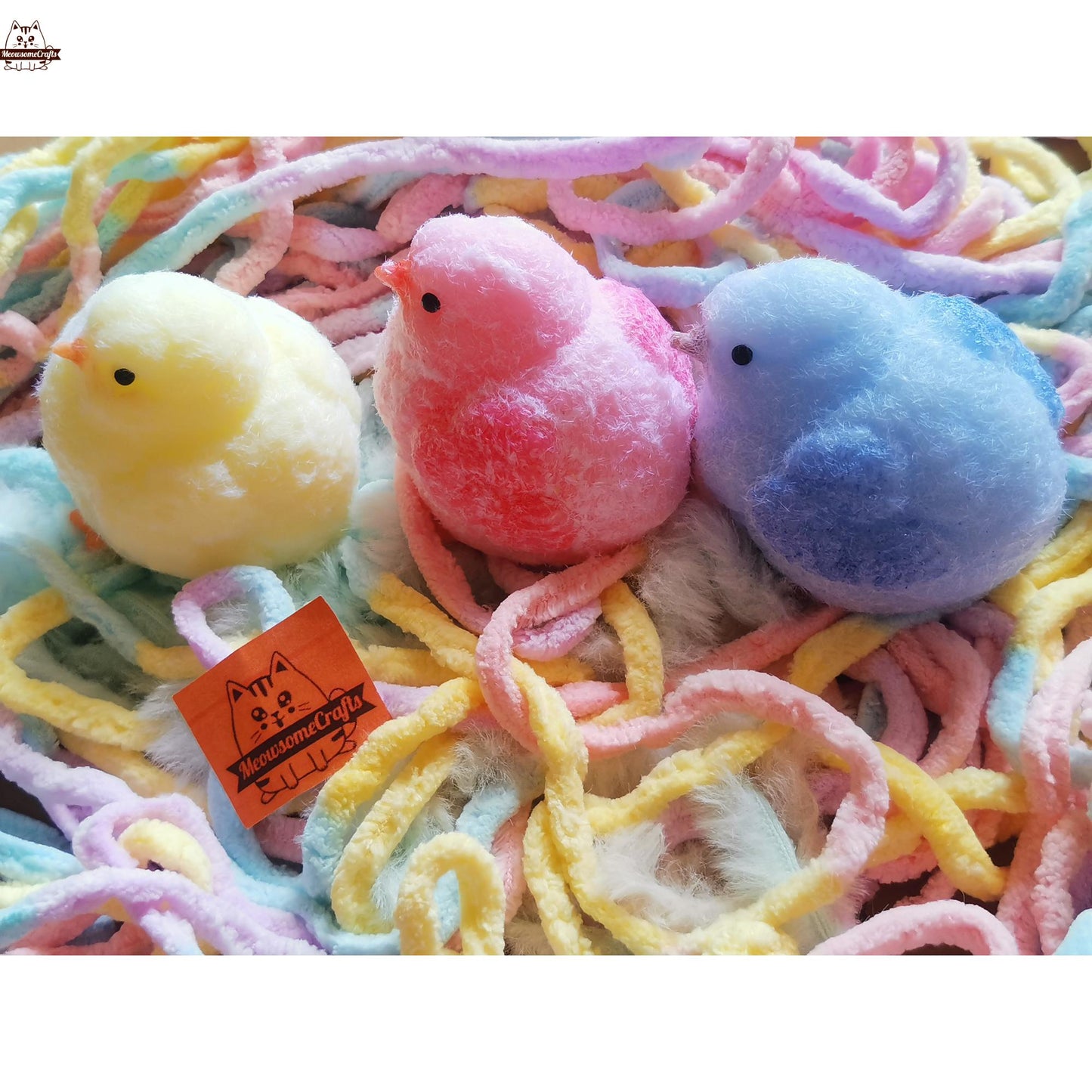 Furry Baby Chick Animal Handmade Taba Squishy | Squeezable Stress Relief Fidget Toy - Squishy