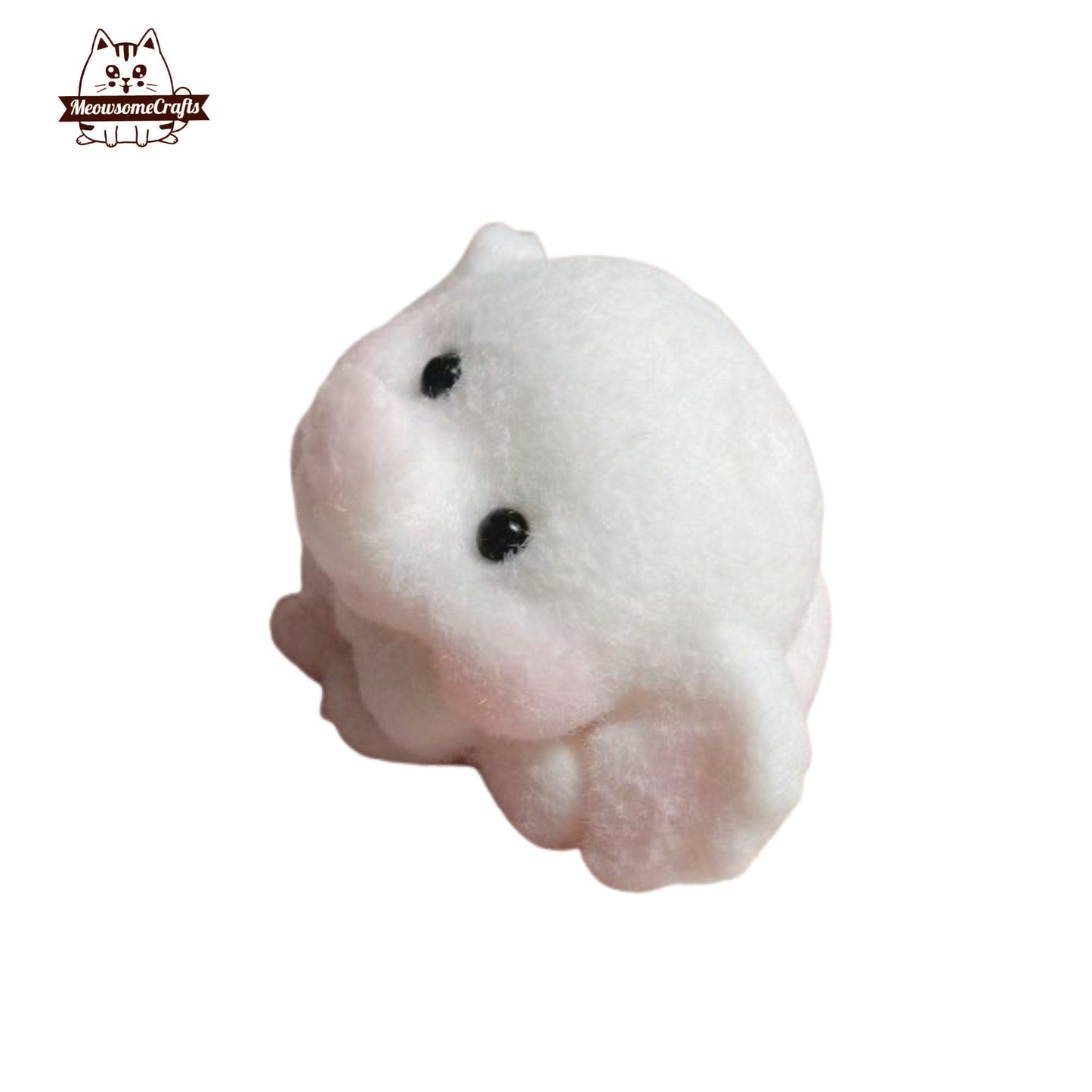 Furry Baby Elephant Animal Customizable Handmade Taba Squishy | Squeezable Stress Relief Fidget Toy - Squishy