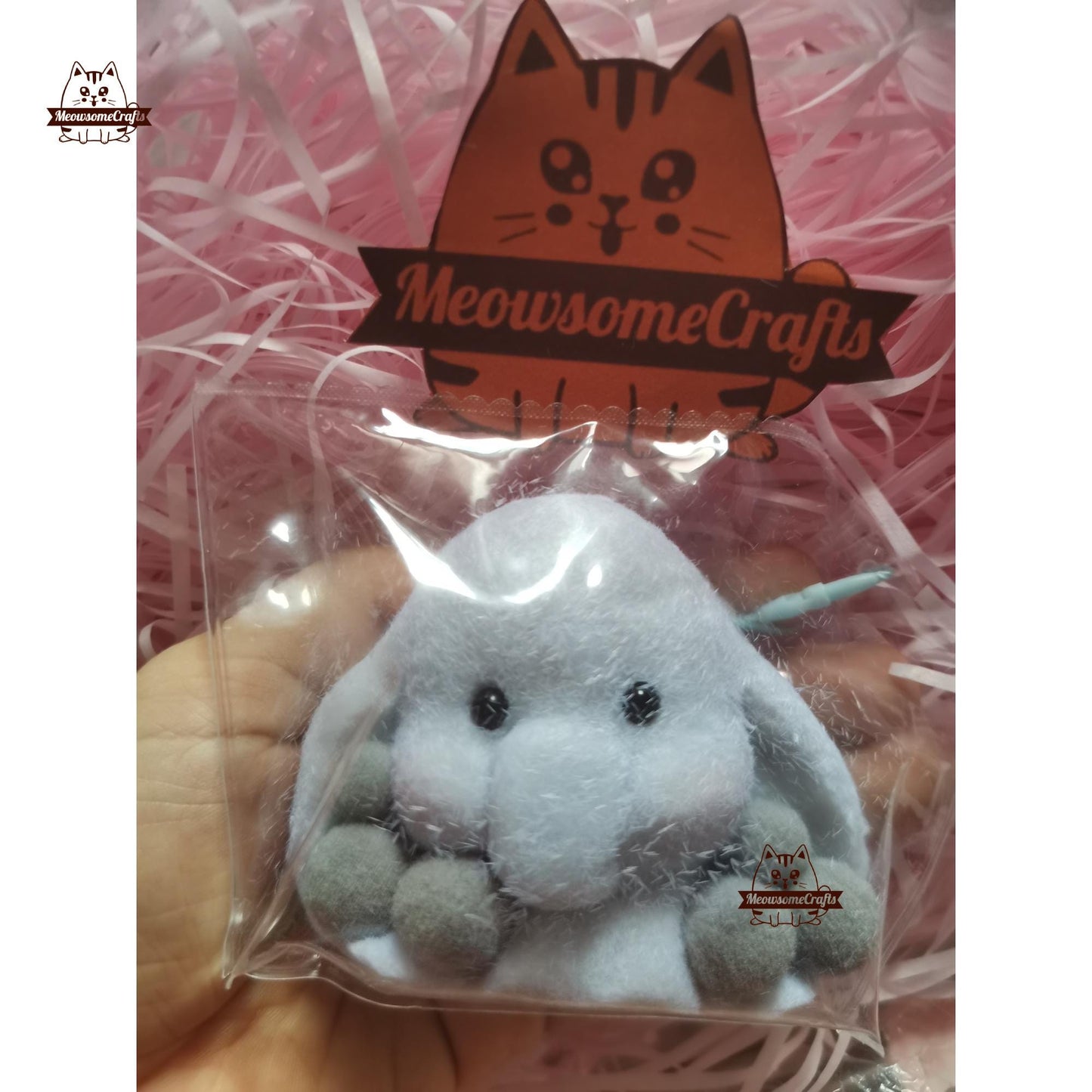 Furry Baby Elephant Animal Customizable Handmade Taba Squishy | Squeezable Stress Relief Fidget Toy - Squishy