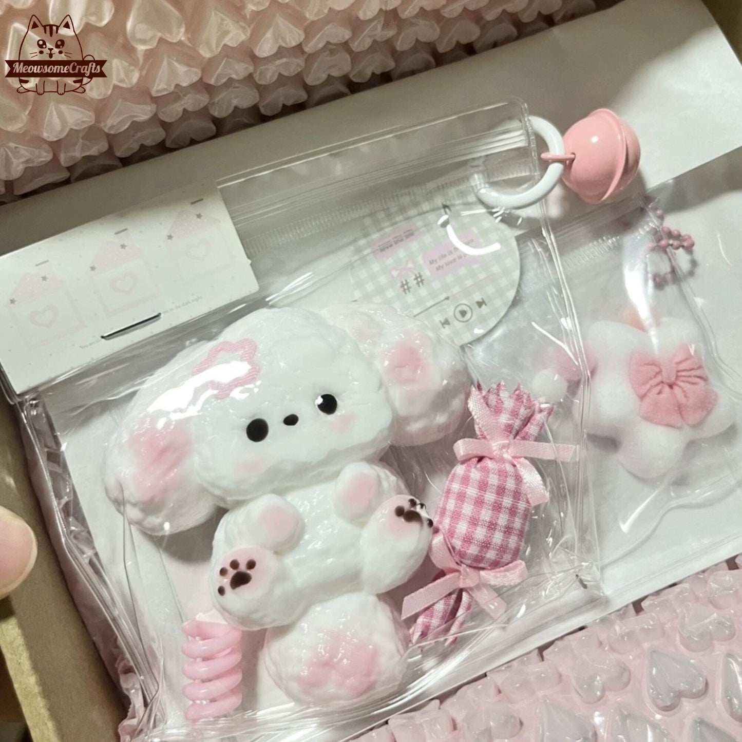 Furry Baby Rabbits Big Ears Animal Handmade Taba Squishy | Squeezable Stress Relief Fidget Toy - Squishy