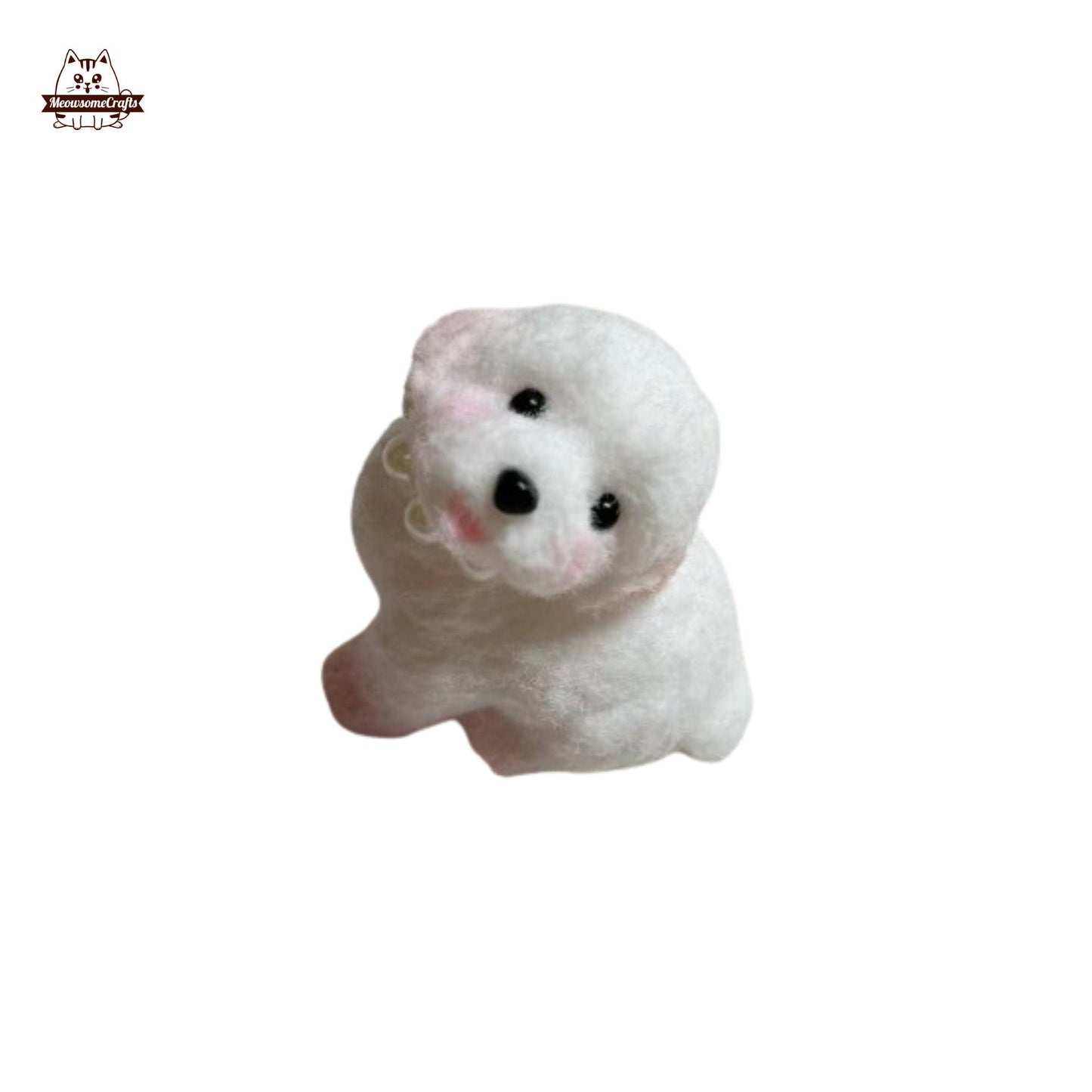 Furry Puppy Dog Animal Customizable Handmade Taba Squishy | Squeezable Stress Relief Fidget Toy - A - Squishy