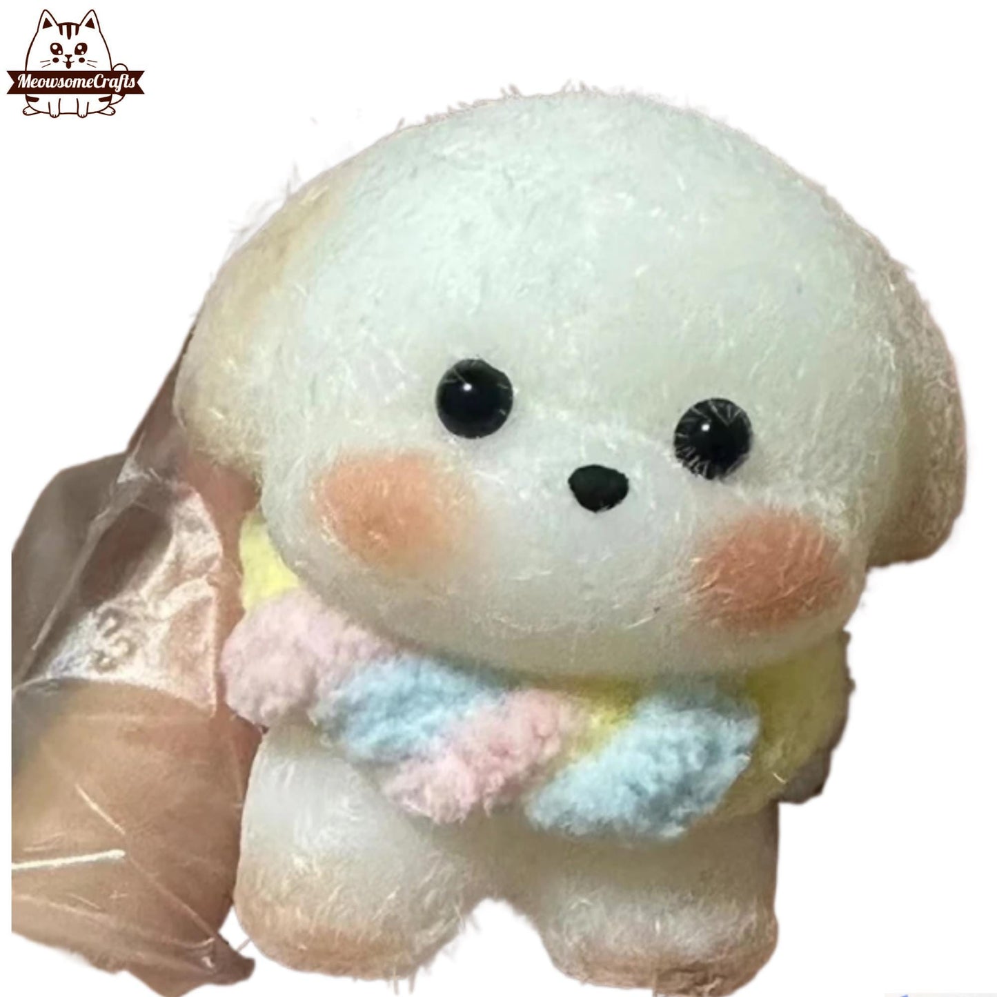 Furry Puppy Dog Animal Handmade Taba Squishy | Squeezable Stress Relief Fidget Toy - Squishy