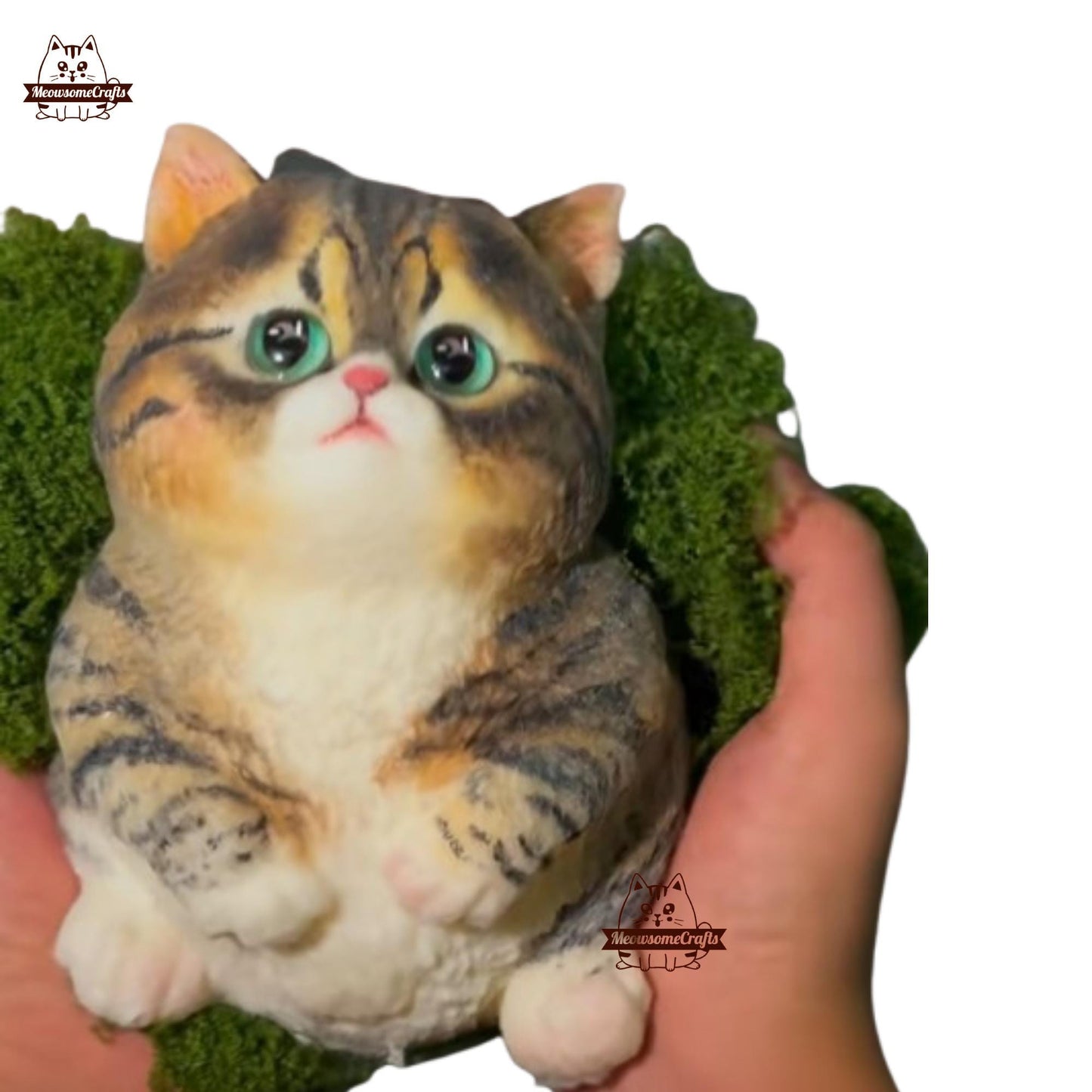 Furry Soft Chubby Tanuki Cat Animal Handmade Taba Squishy | Washable Squeezable Stress Relief Fidget Toy - Squishy