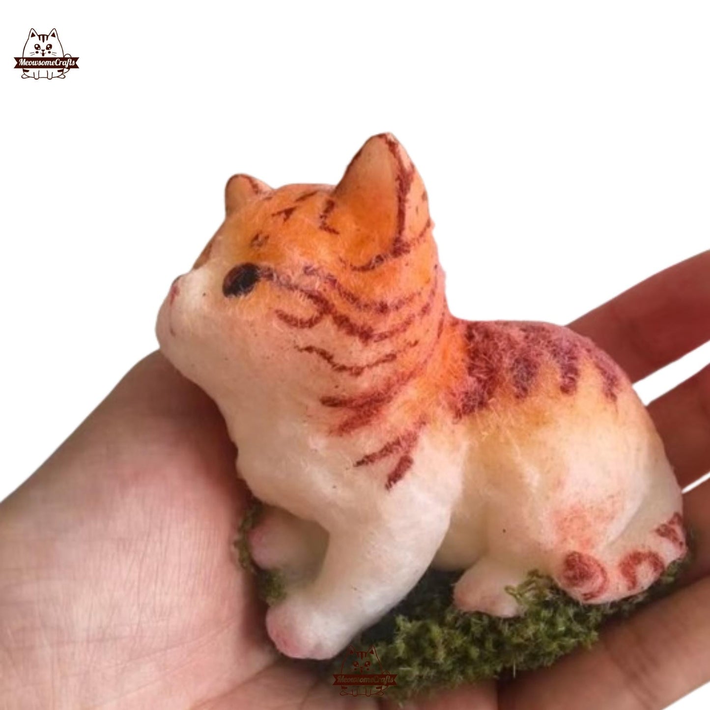 Furry Striped Kitten Kitty Cats Animal Handmade Taba Squishy | Squeezable Stress Relief Fidget Toy - Squishy