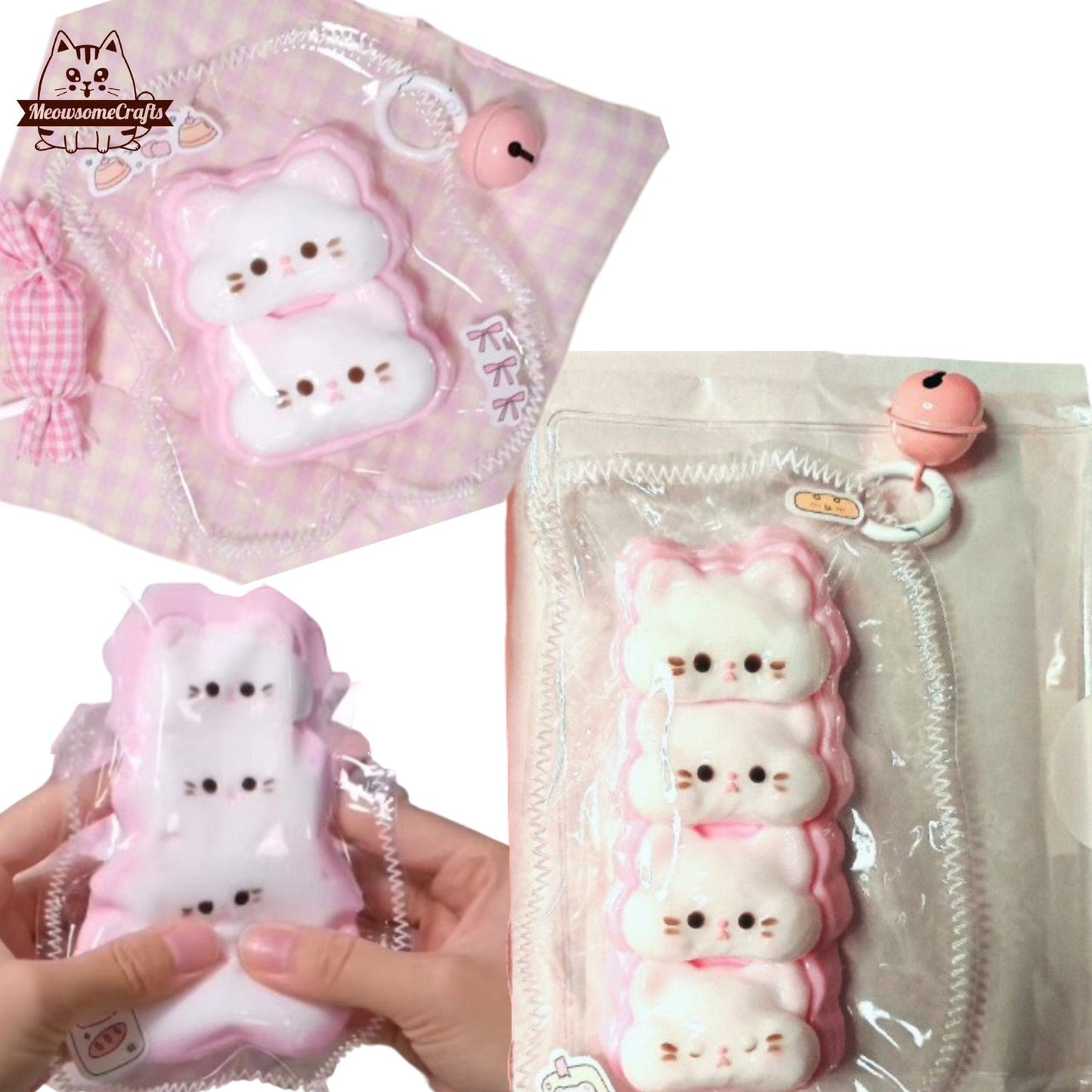Hamster Face Stacks Animal Handmade Taba Squishy | Squeezable Stress Relief Fidget Toy - Squishy