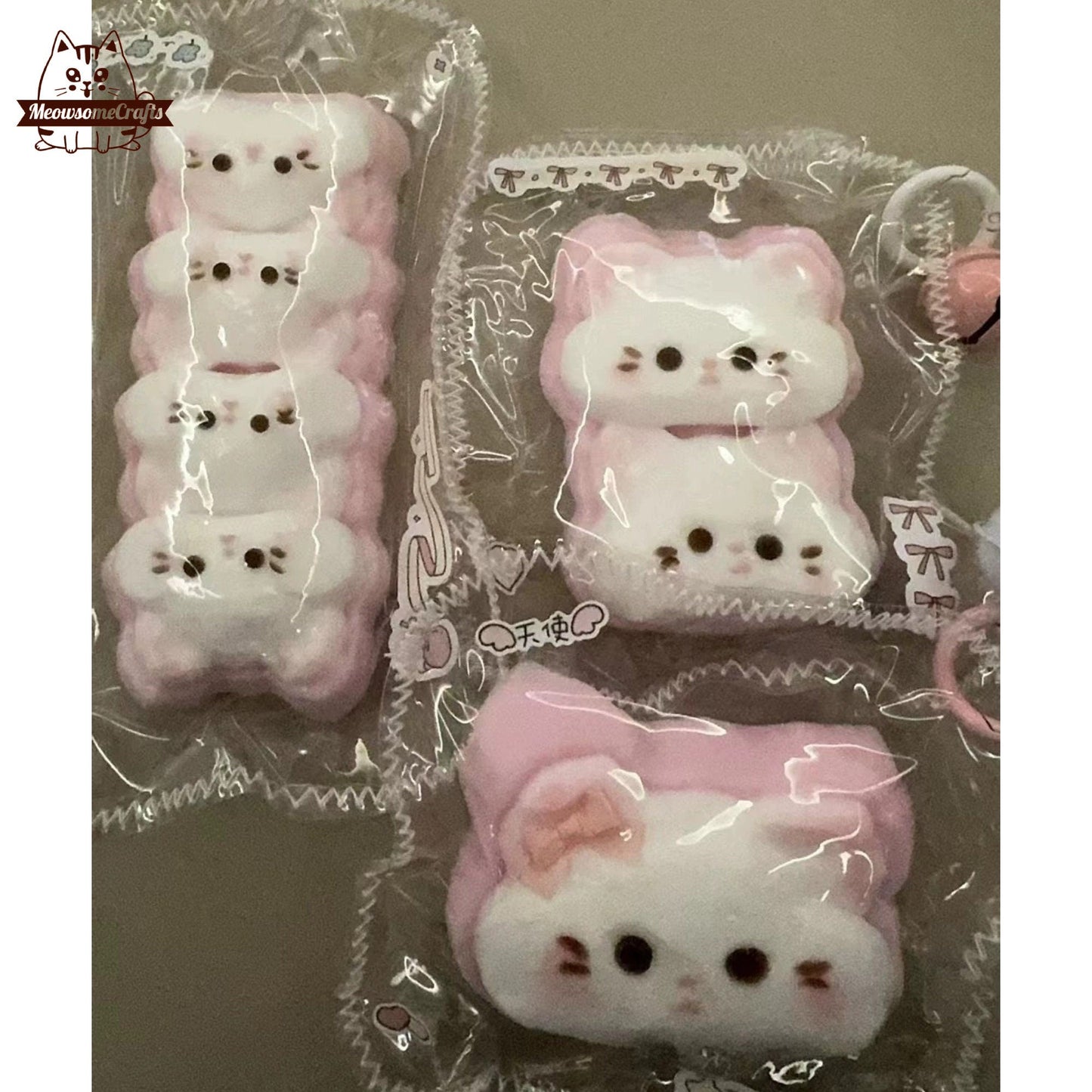 Hamster Face Stacks Animal Handmade Taba Squishy | Squeezable Stress Relief Fidget Toy - Set of 3 - Squishy