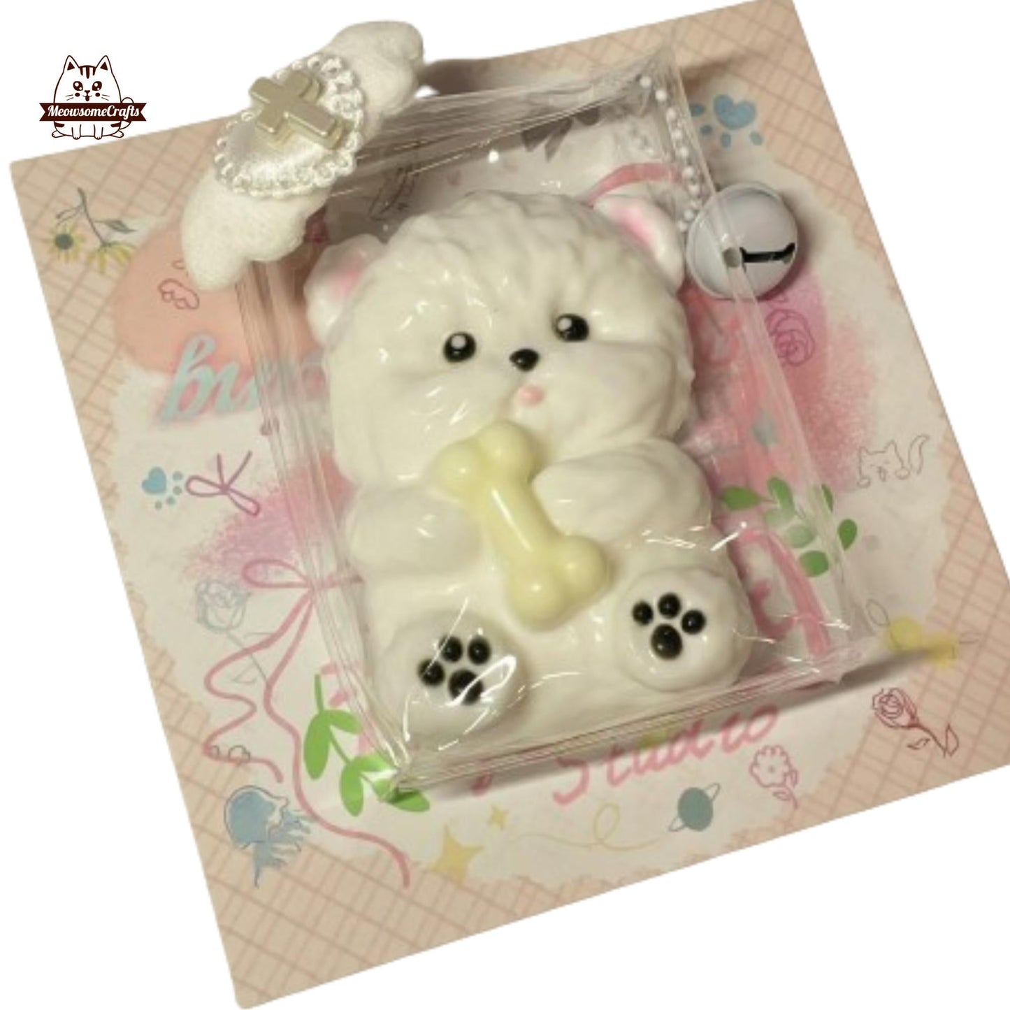 Kitty Cat & Puppy Dog Animal Handmade Taba Squishy | Squeezable Stress Relief Fidget Toy - Dog - Squishy