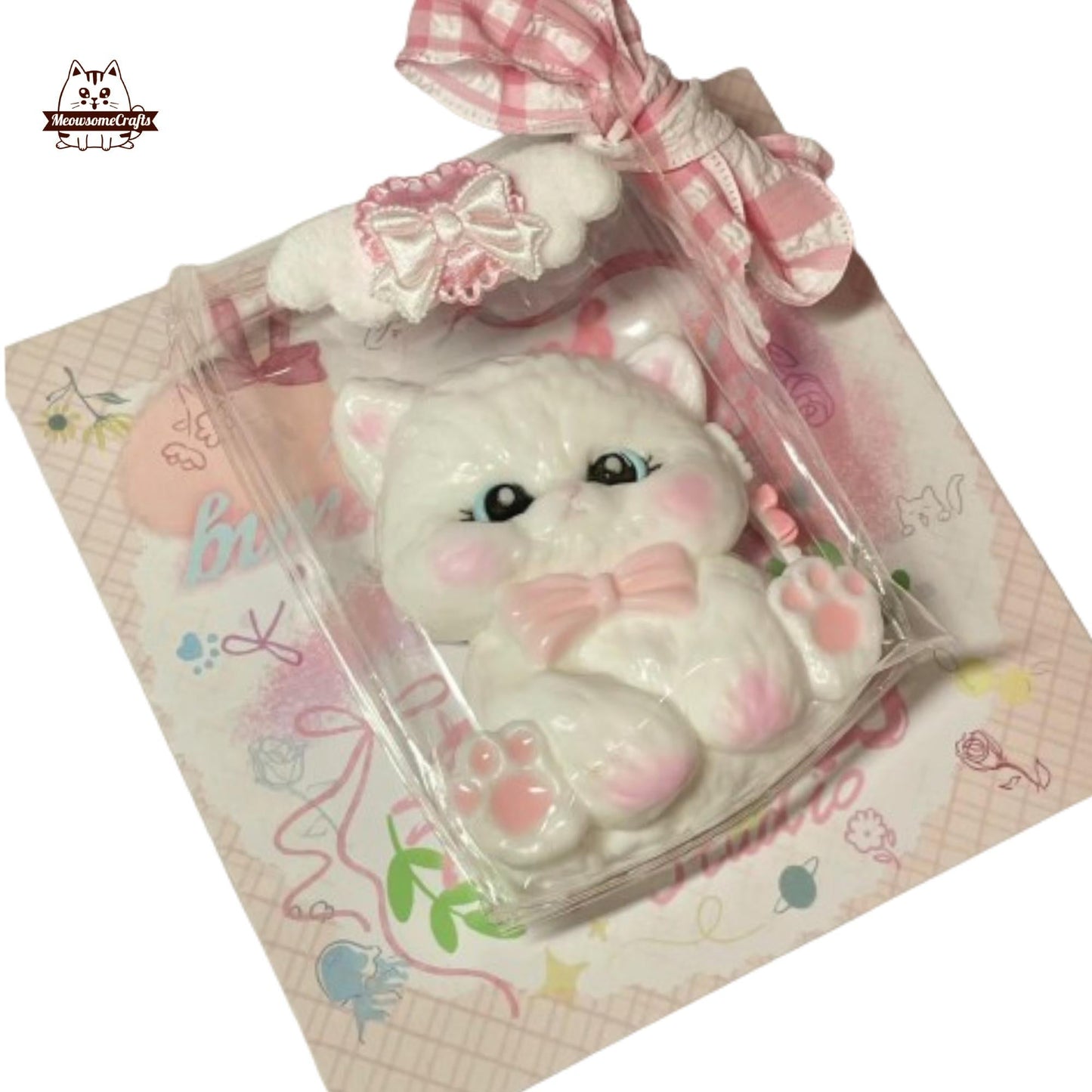 Kitty Cat & Puppy Dog Animal Handmade Taba Squishy | Squeezable Stress Relief Fidget Toy - Cat - Squishy
