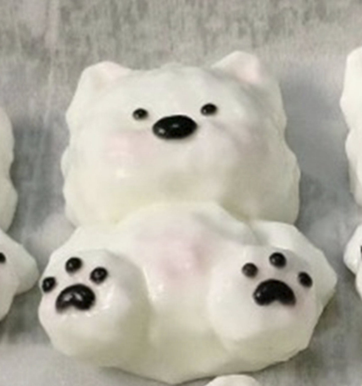 Sitting Westie Terrier Puppy Dog Animal Handmade Taba Squishy | Squeezable Stress Relief Fidget Toy - Black 2.56’’