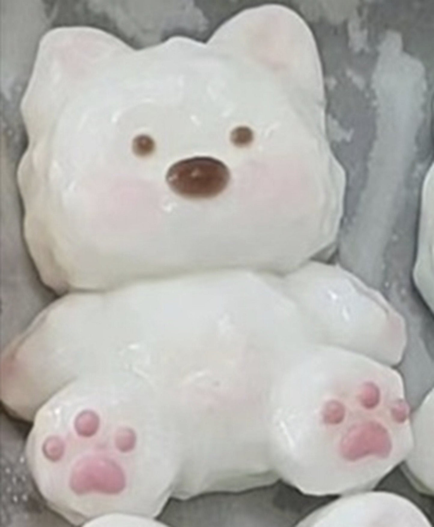 Sitting Westie Terrier Puppy Dog Animal Handmade Taba Squishy | Squeezable Stress Relief Fidget Toy - Pink 2.56’’
