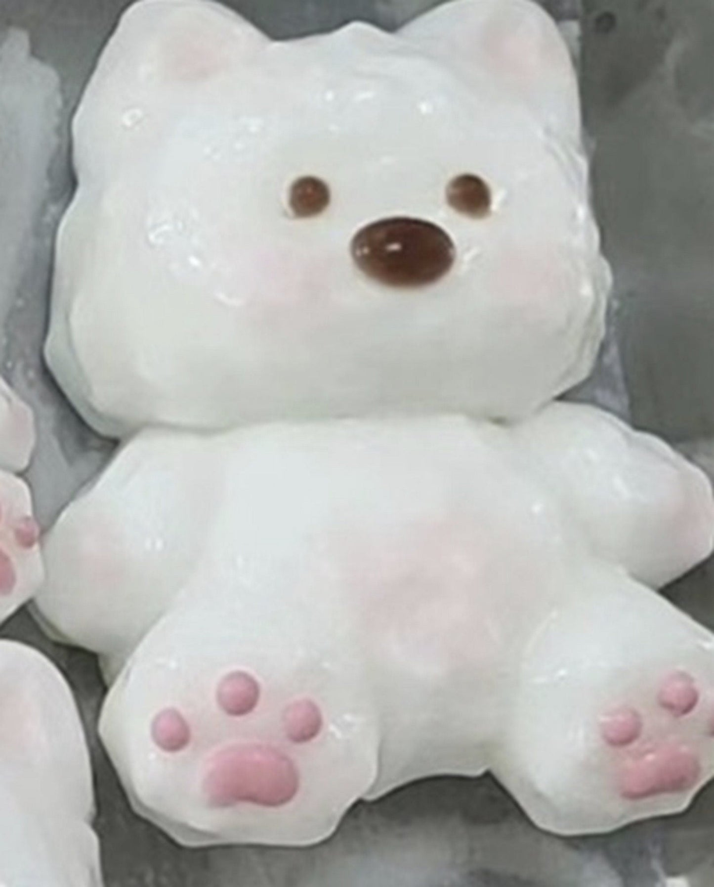 Sitting Westie Terrier Puppy Dog Animal Handmade Taba Squishy | Squeezable Stress Relief Fidget Toy - Pink 3.15’’