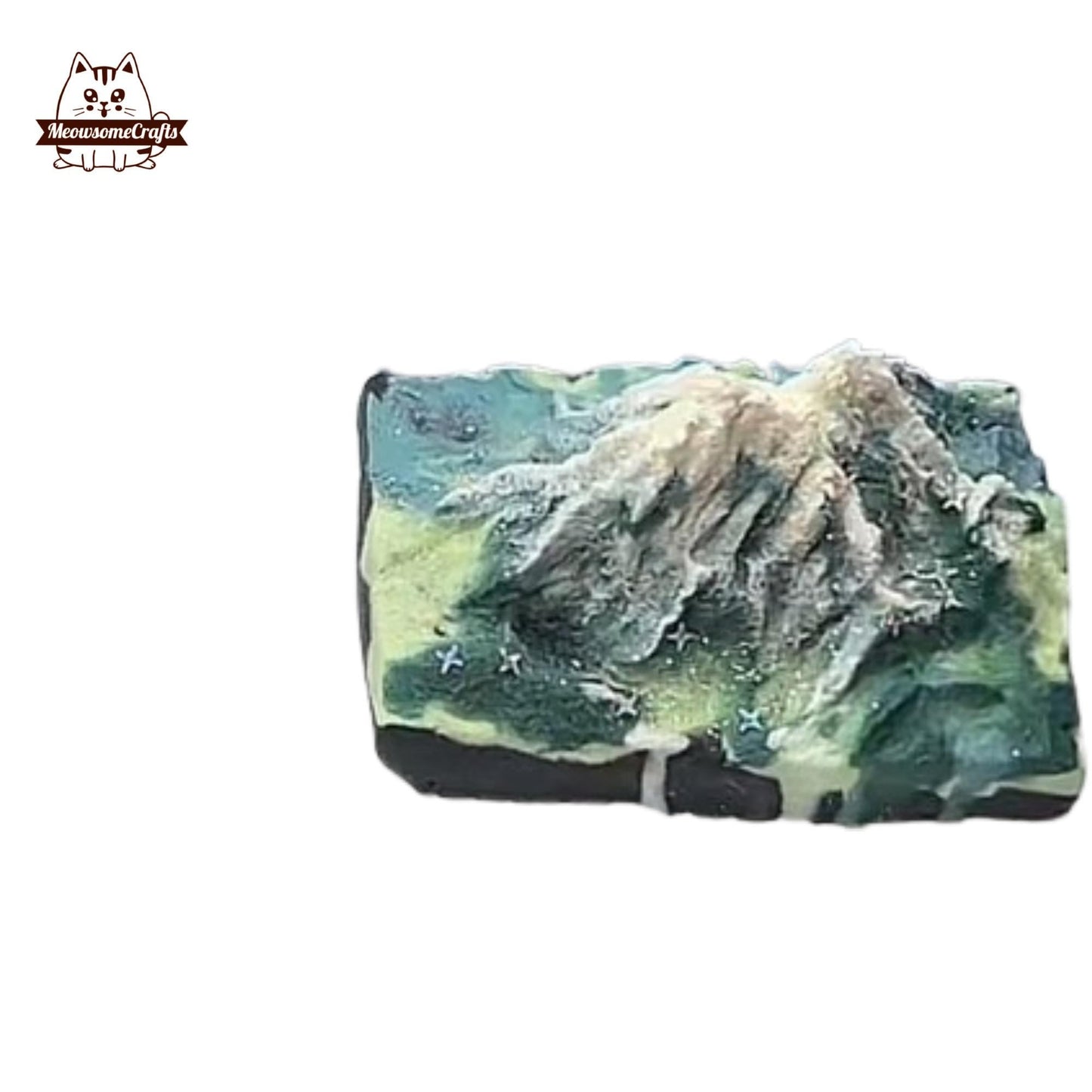 Snowy Mountain Mixed Colors Handmade Squishy Fidget Toy - D