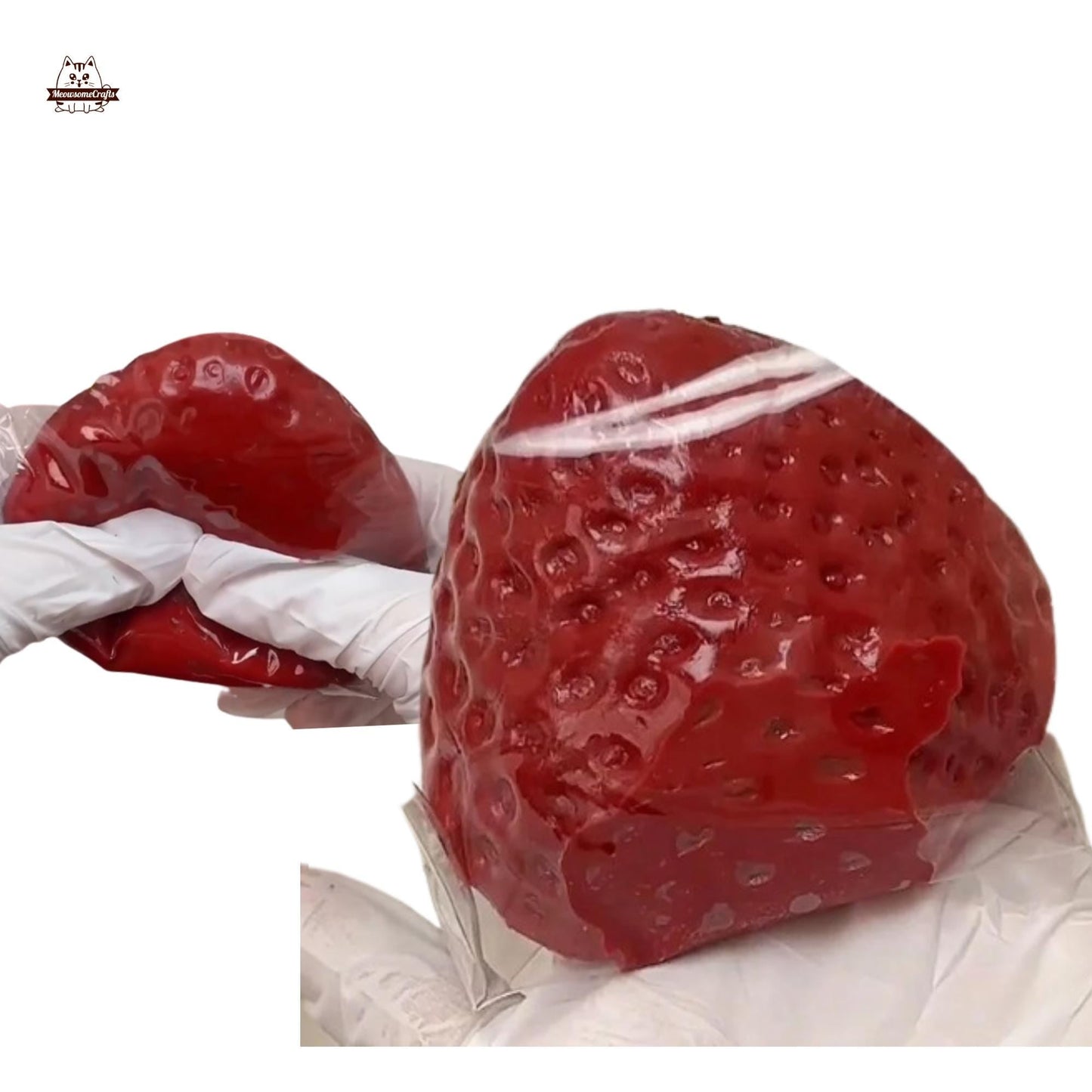 Strawberry Fruit Handmade Taba Squishy | Squeezable Stress Relief Fidget Toy - Squishy