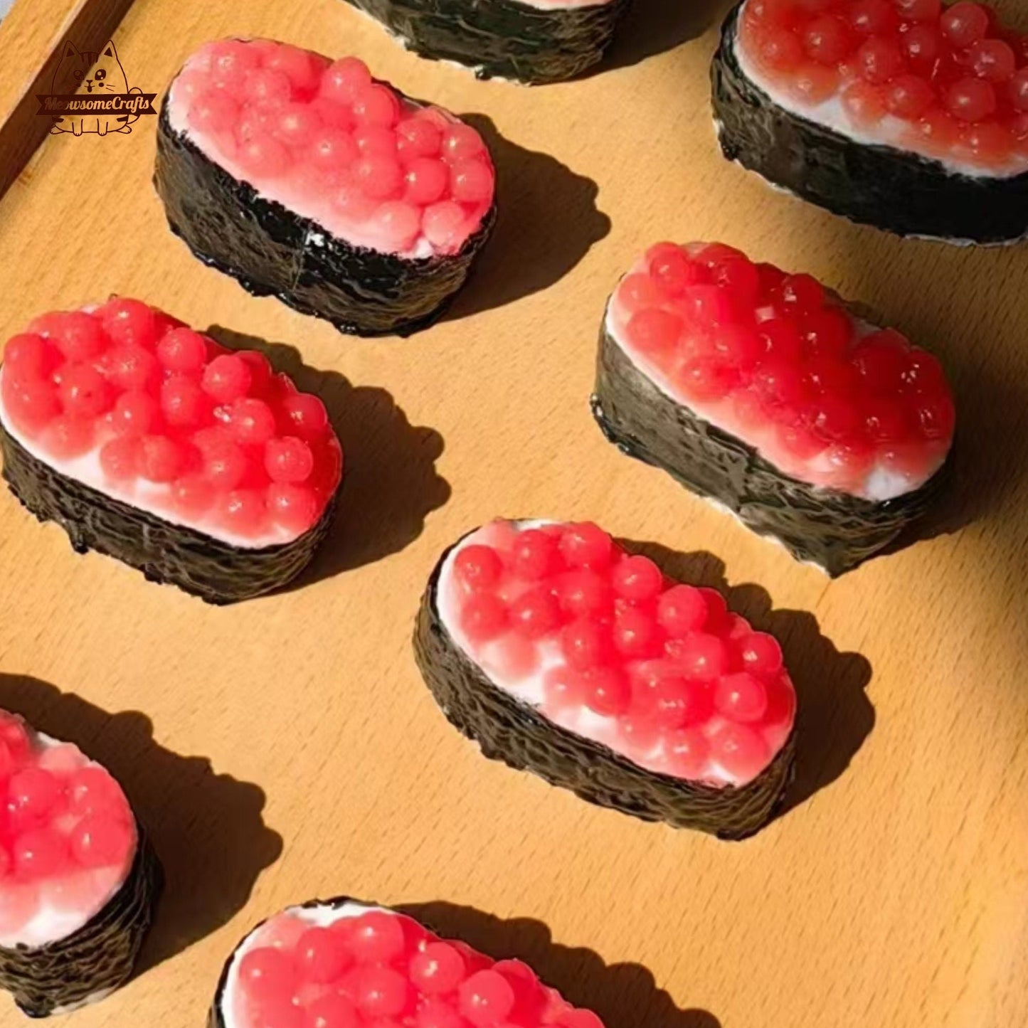 Sushi Ikura Gunkan Maki Food Handmade Taba Squishy | Squeezable Stress Relief Fidget Toy - Squishy