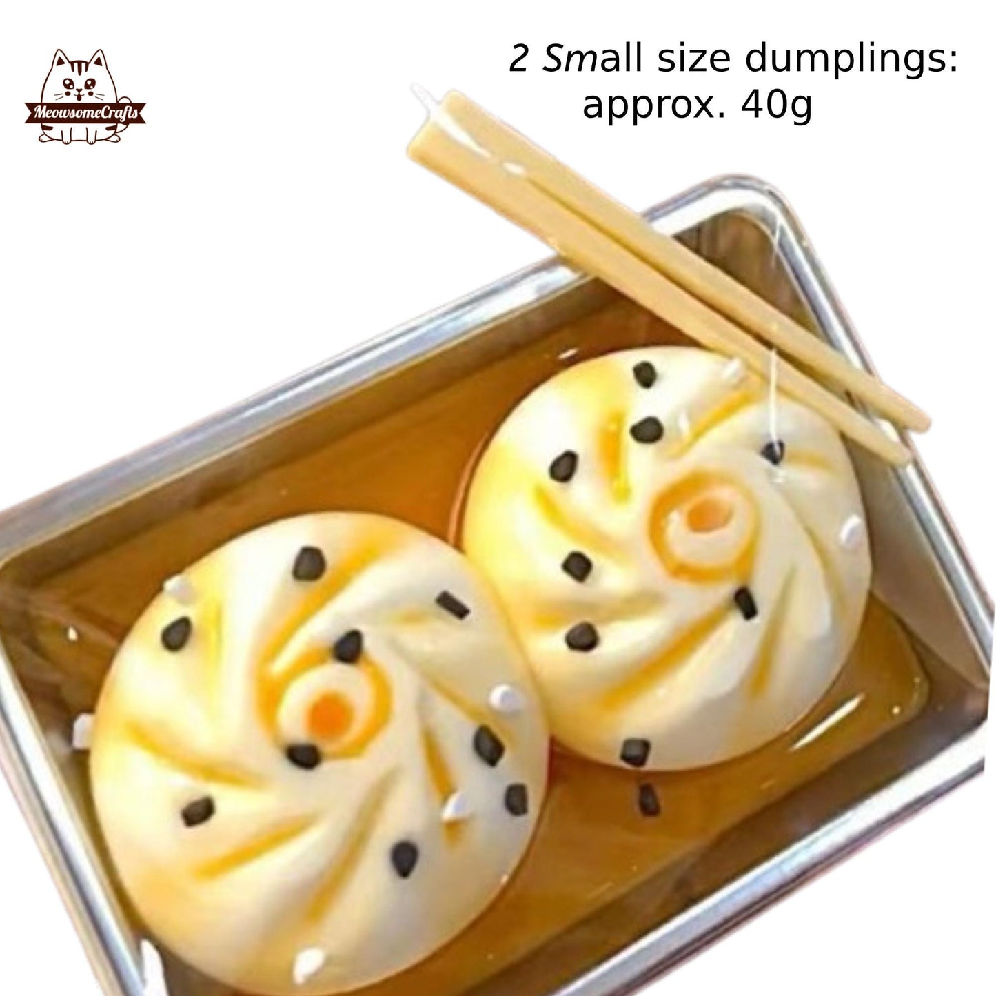 Dim Sum Soup Dumplings Food Taba Squishy Squeezable Anxiety Stress Relief Sensory Fidget Toy - 2 small size - Squishy