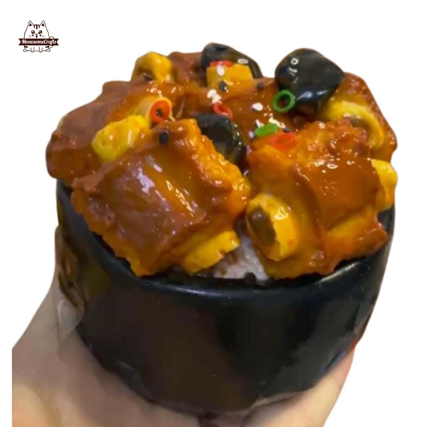 Food Squishy Braised Spare Ribs Squeezable Anxiety Stress Relief Sensory Fidget Toys - Squishy