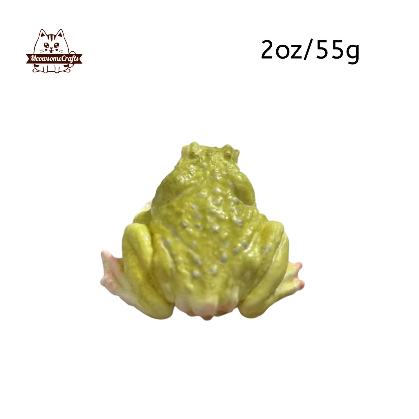 Green Toad Animal Handmade Squishy Fidget Toy - Small