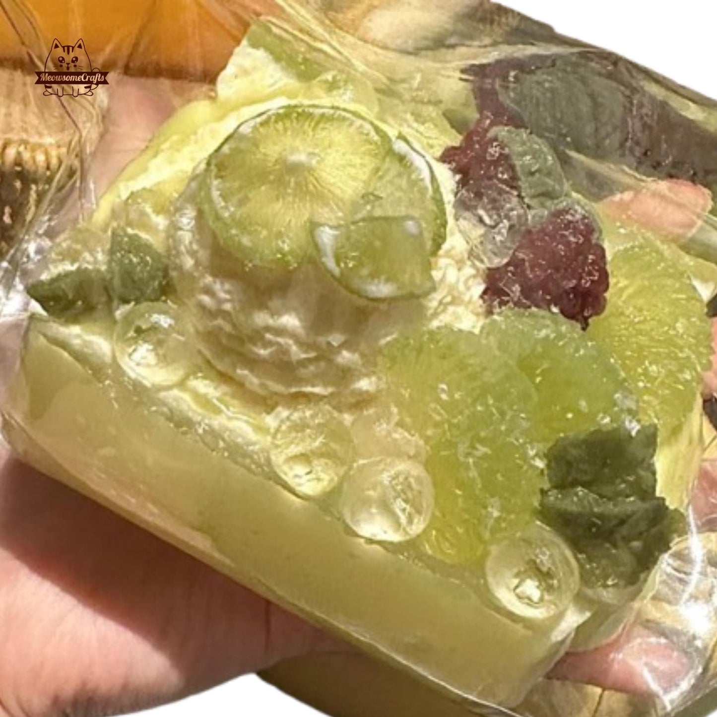Cute Taba Squishy Ice Cream Lime Fruit Food Squeezable Anxiety Stress Relief Sensory Fidget Toys