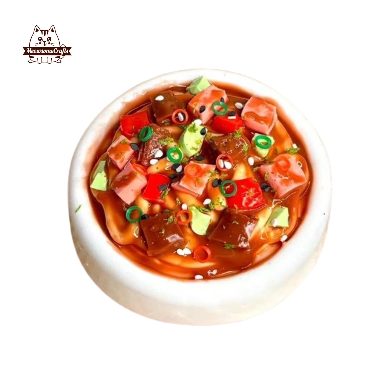 Jjajangmyeon Noodle Bowl Food Handmade Squishy Fidget Toy