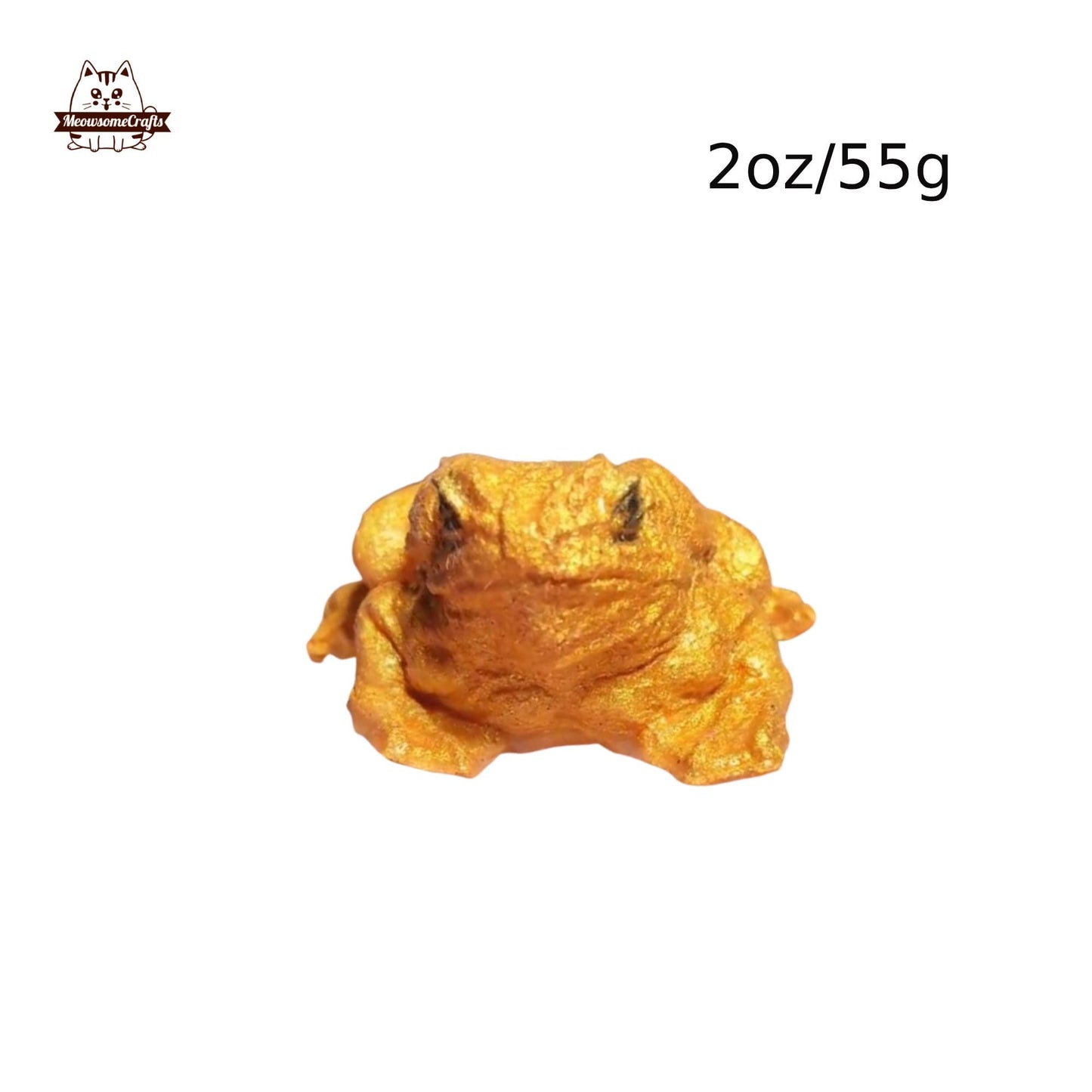 Golden Frog Animal Handmade Squishy Fidget Toy - Small