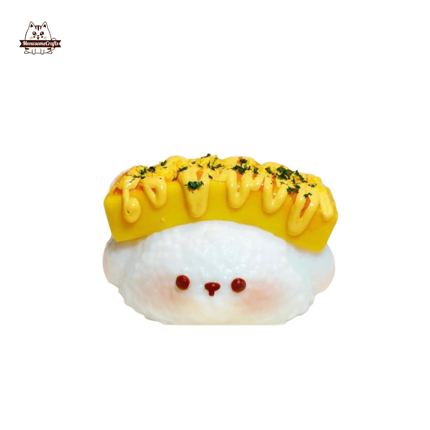 Cute Taba Squishy Dog face Salmon Shrimp Sushi Squeezable Anxiety Stress Relief Sensory Fidget Toys
