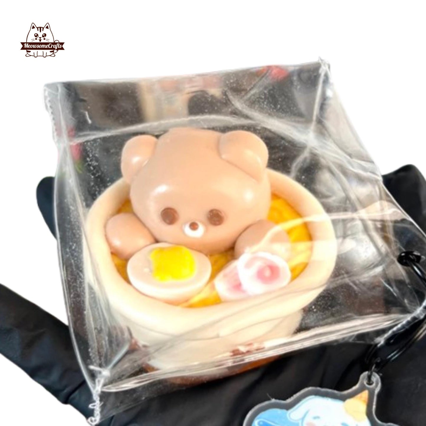 Adorable Bear Noodle Taba Squishy Squeezable Anxiety Stress Relief Sensory Fidget Toy
