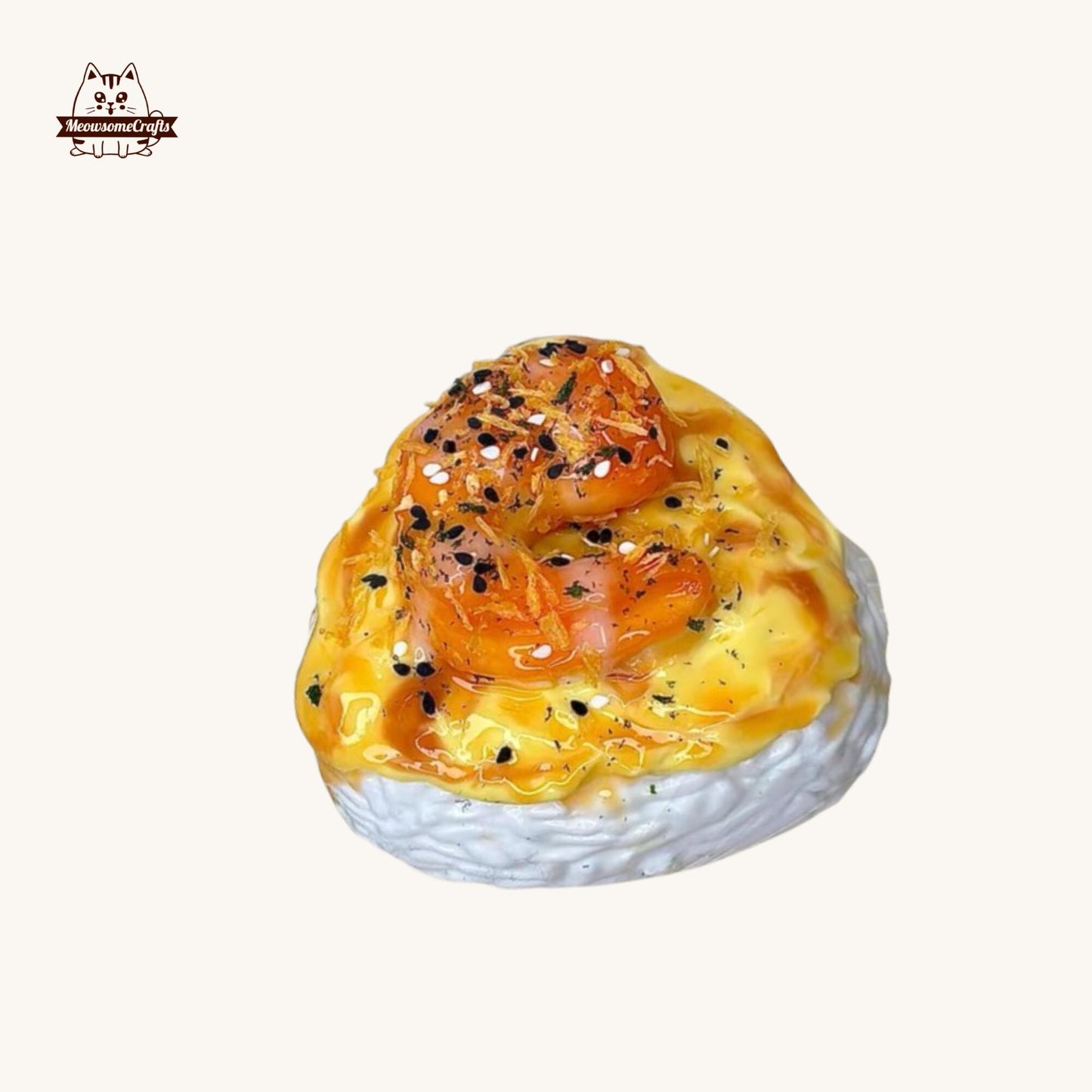 Soft Salmon Aburi Sushi Shrimp Rice Ball Food Squishy Squeezable Anxiety Stress Relief Sensory Fidget Toys