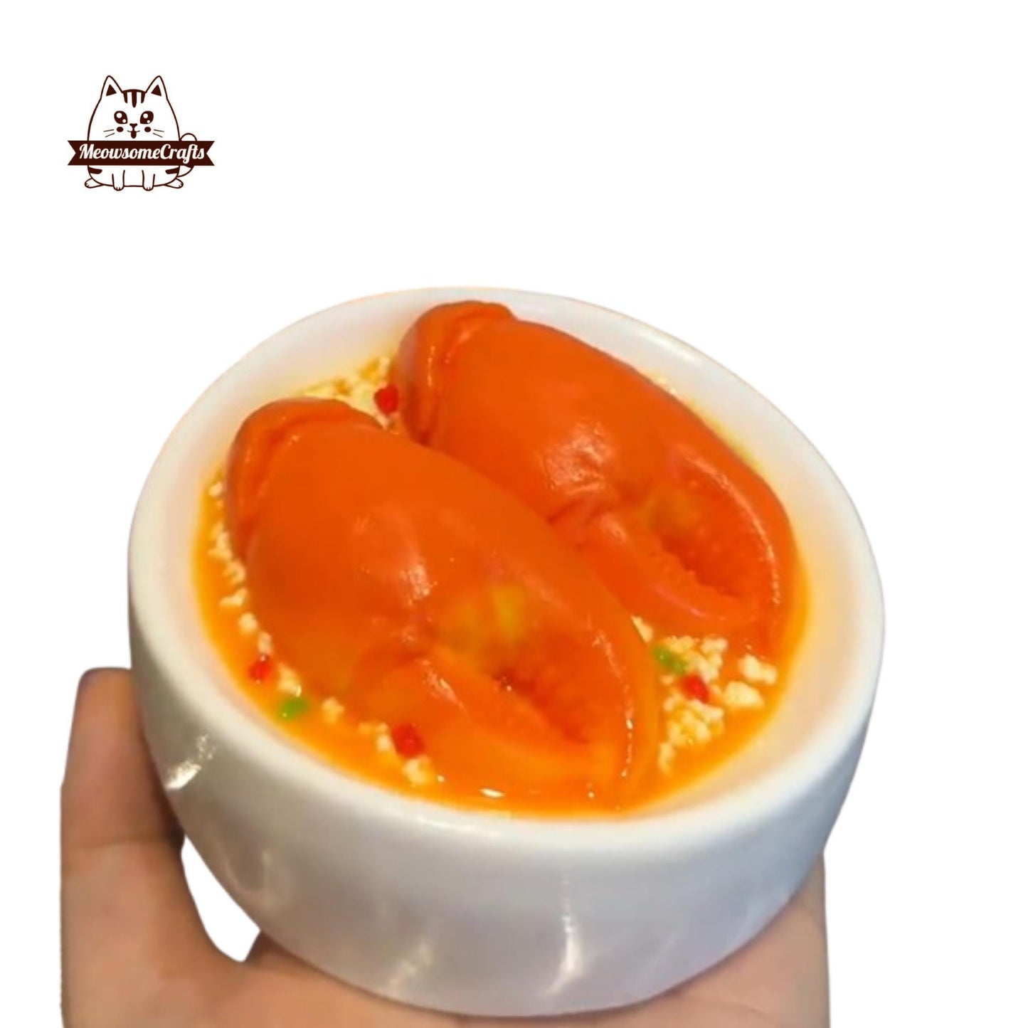 Lobster Claws Bowl Food Taba Squishy Squeezable Anxiety Stress Relief Sensory Fidget Toy