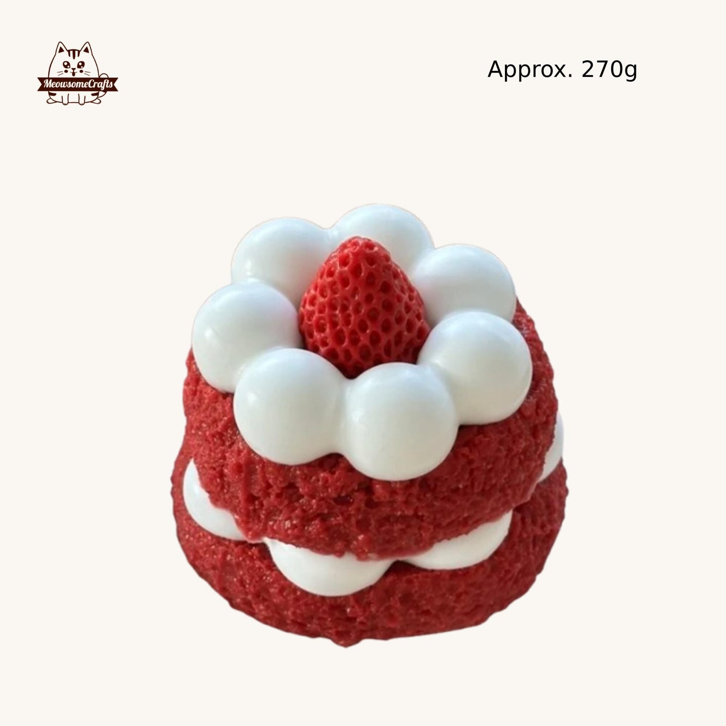 Handmade Mousse Strawberry Cream Cake Toast Food Squishy Squeezable Anxiety Stress Relief Sensory Fidget Toys