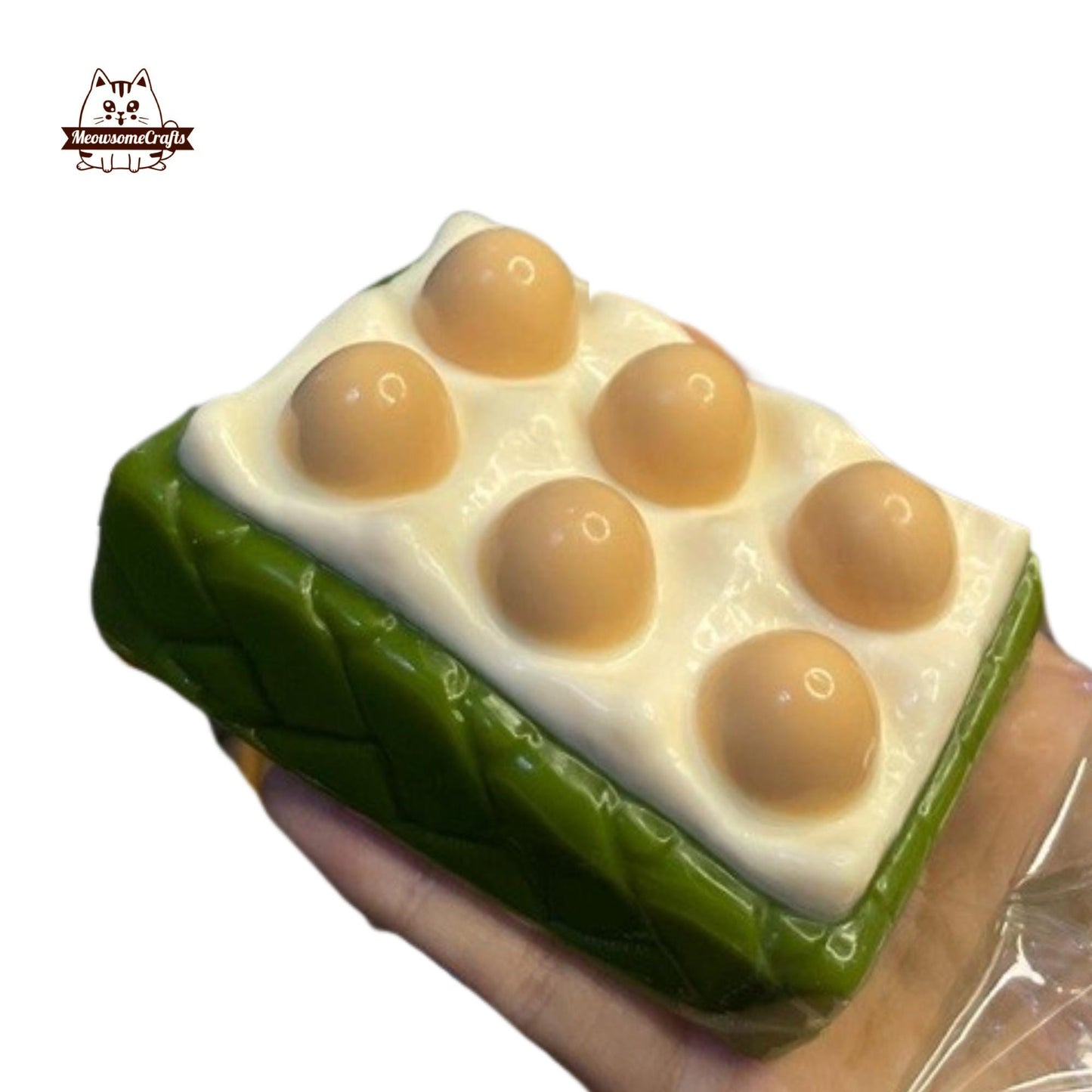 Eggs in Box Food Taba Squishy Squeezable Anxiety Stress Relief Sensory Fidget Toy