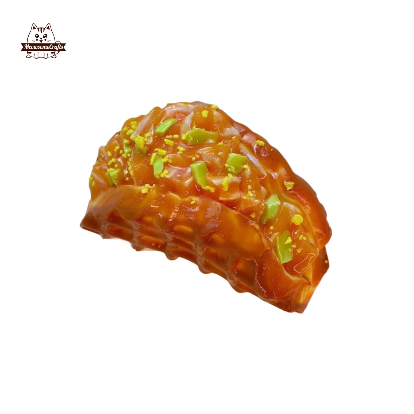 Salmon Beef Waffle Food Taba Squishy Squeezable Anxiety Stress Relief Sensory Fidget Toy