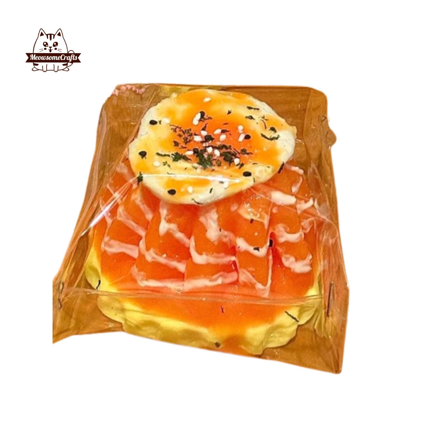 Salmon Egg Food Taba Squishy Squeezable Anxiety Stress Relief Sensory Fidget Toy