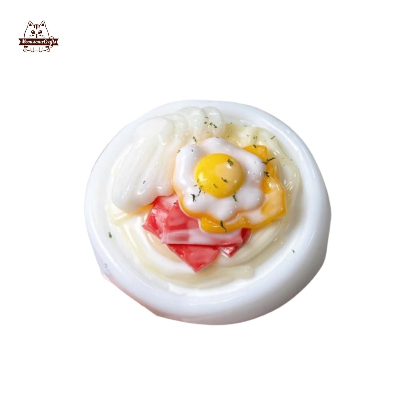 Handmade Creamy Bacon Spaghetti Food Taba Squishy Squeezable Anxiety Stress Relief Sensory Fidget Toy