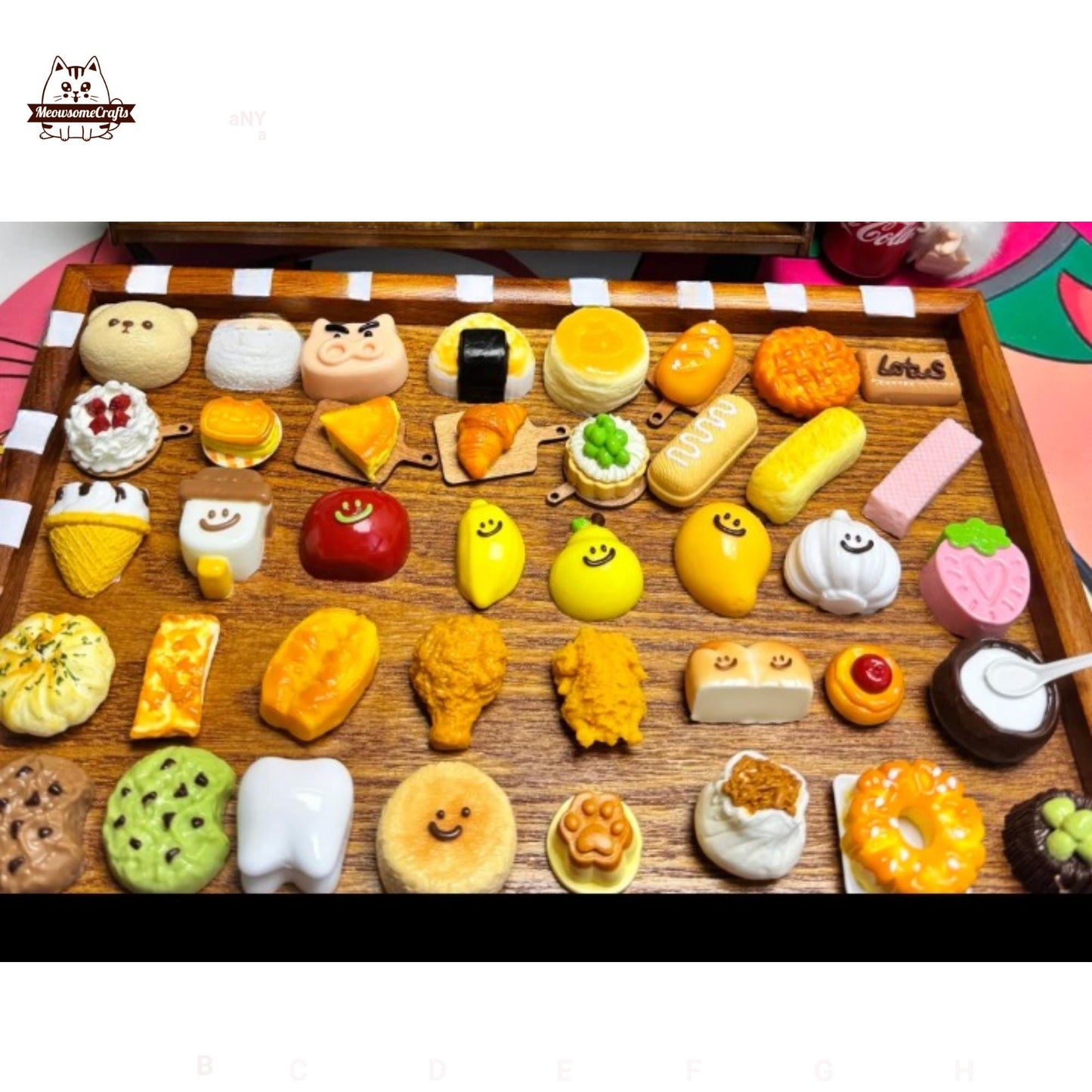 Mini Cake Ice Cream Chicken Drumstick Food Taba Squishy Sensory Anxiety Stress Relief Sensory Fidget Toy 10PCS