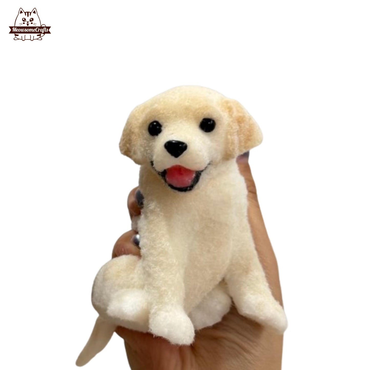 Soft Furry Labrador Golden Retriever Animal Customizable Handmade Squishy Fidget Toy