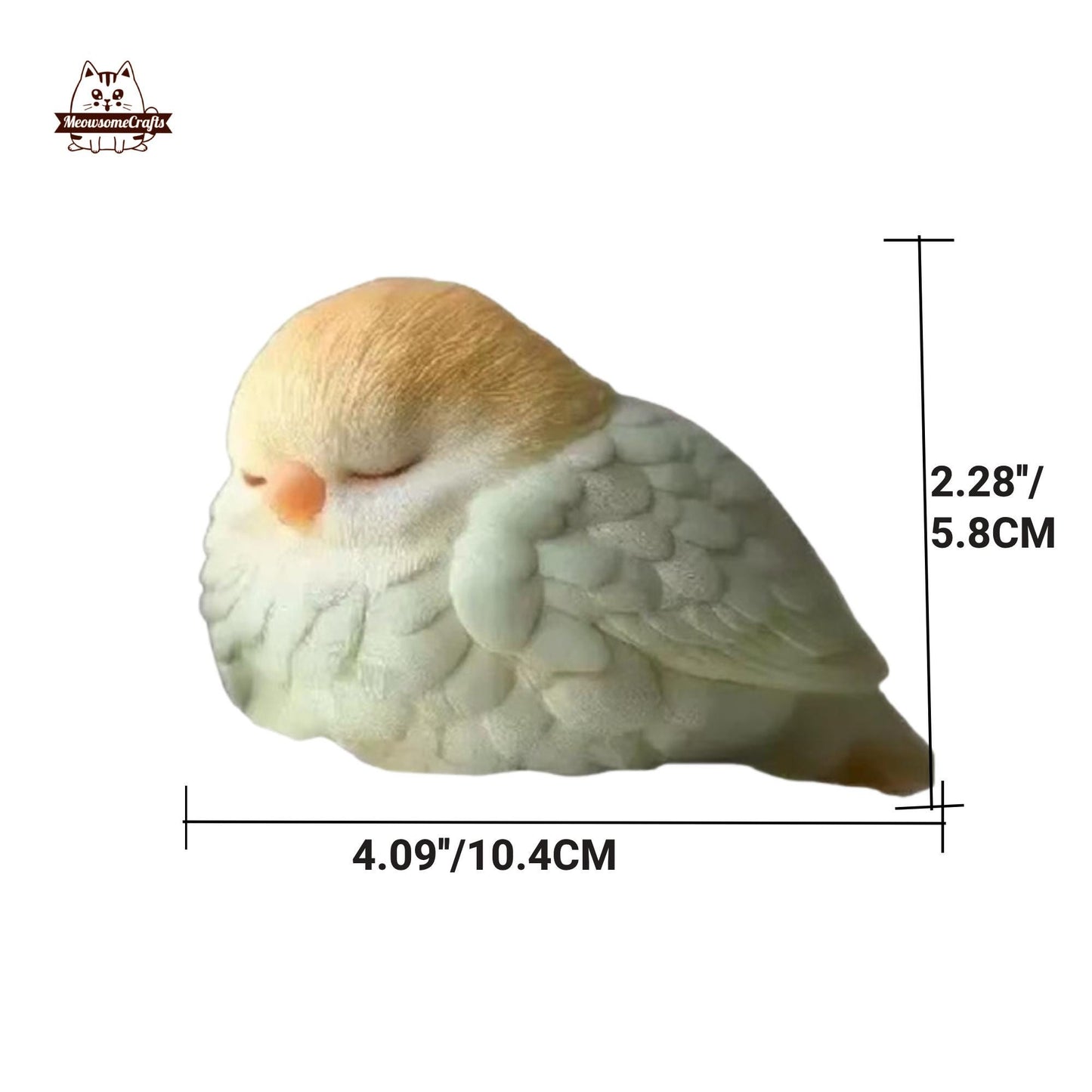 Soft Furry Parrot Bird Animal Customizable Handmade Squishy Fidget Toy