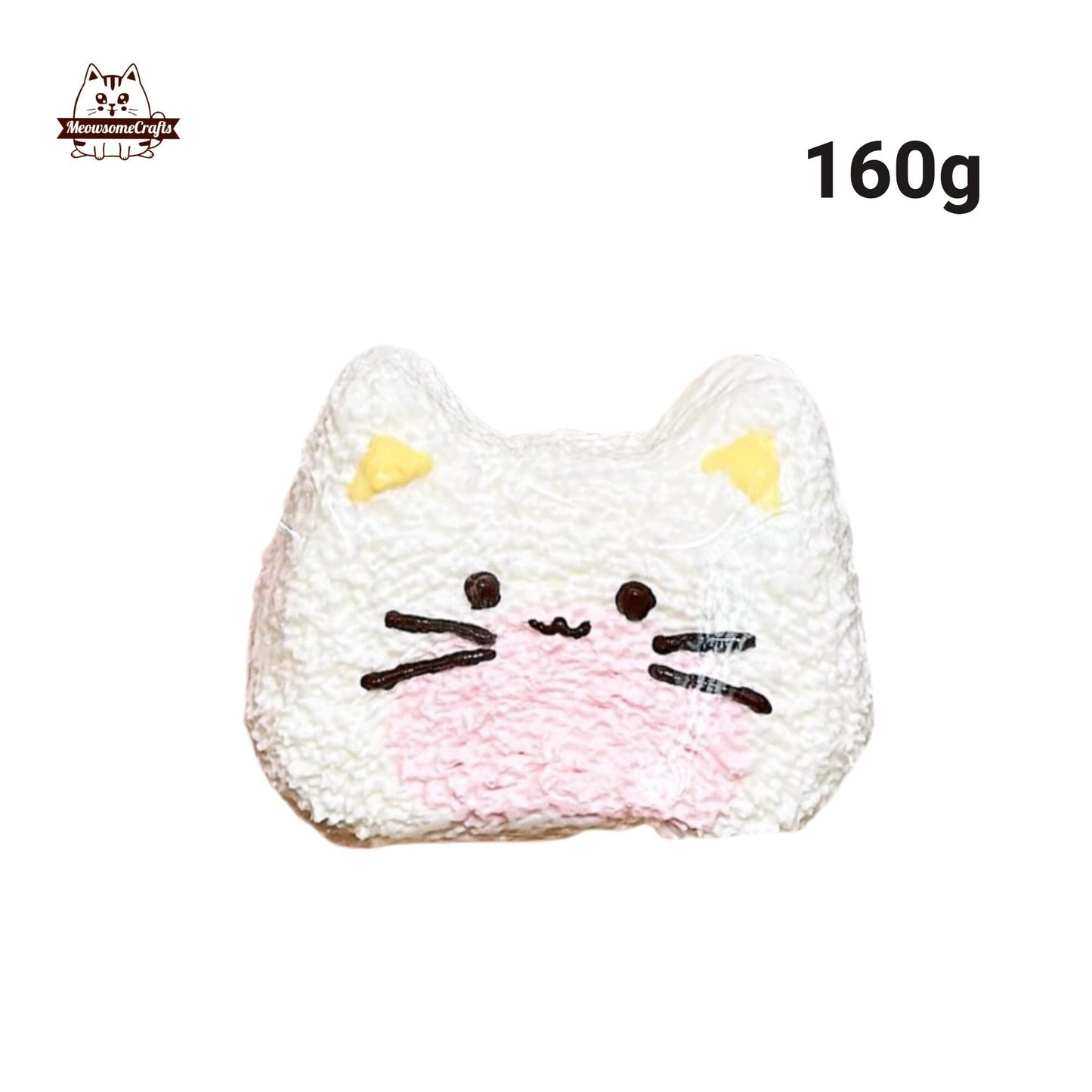 Soft Cat Head Shape Taba Squishy Squeezable Anxiety Stress Relief Sensory Fidget Toy