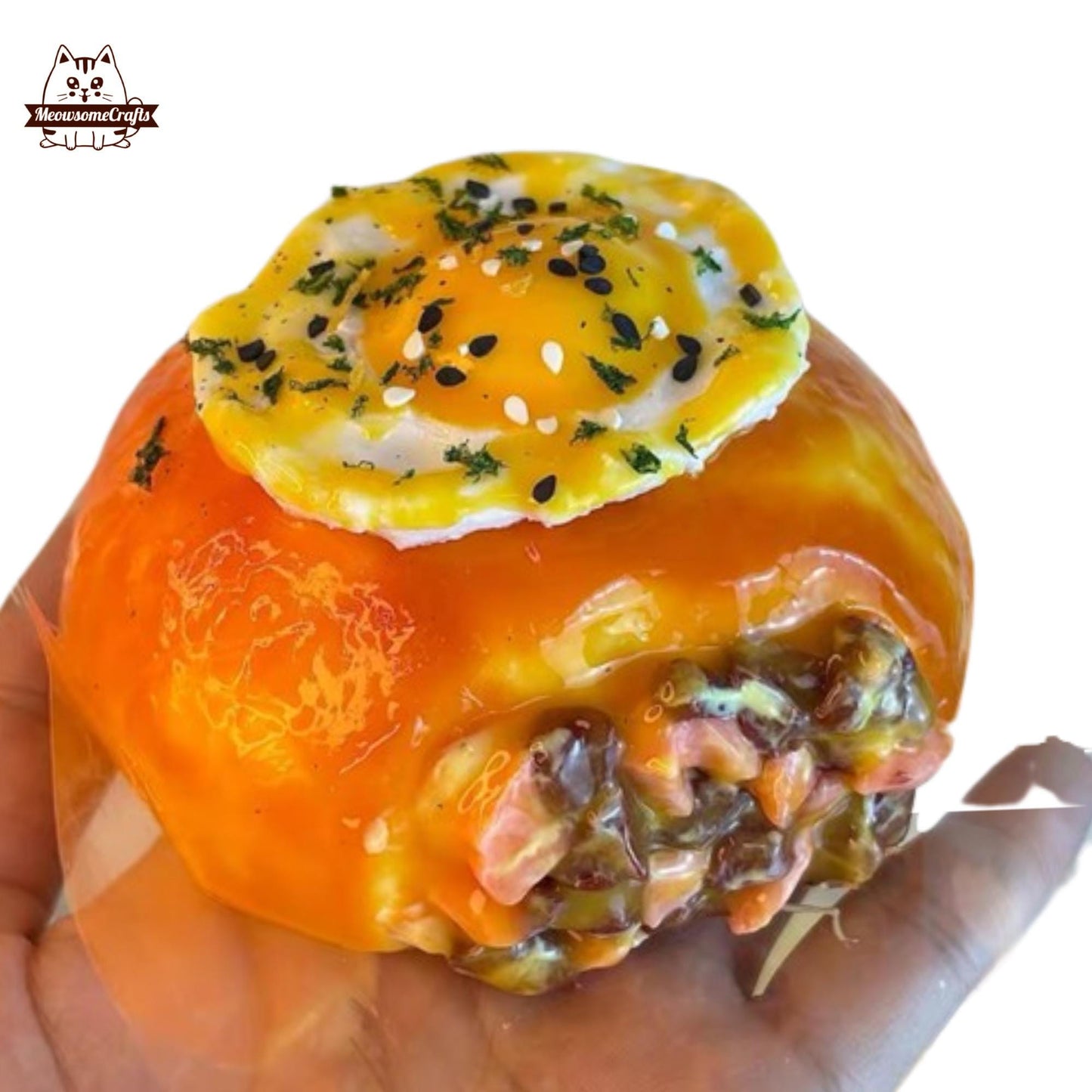 Big Cheese Hamburger Egg Taba Squishy Squeezable Anxiety Stress Relief Sensory Fidget Toys