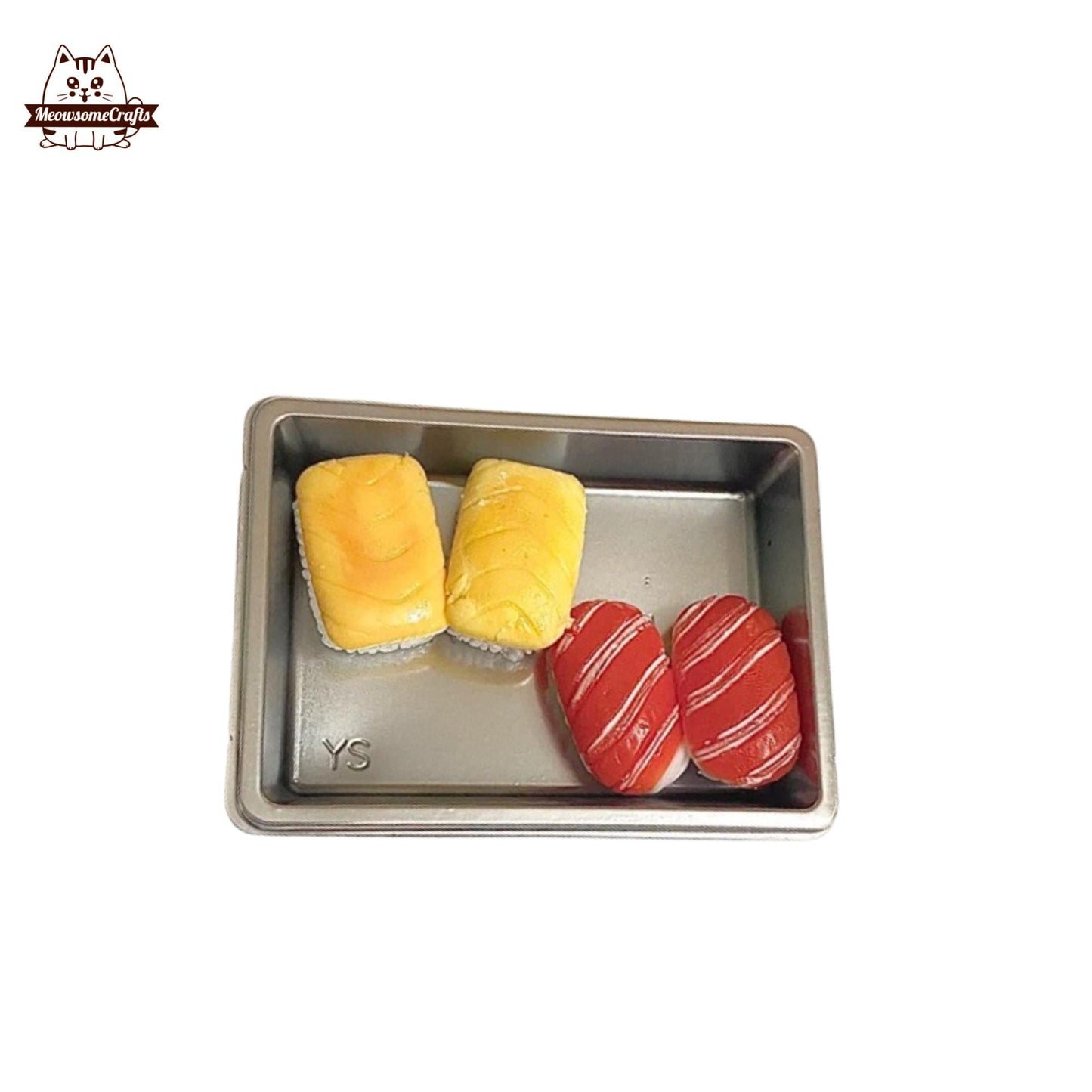 Mini Salmon Tuna Urchin Sushi Taba Squishy Squeezable Anxiety Stress Relief Sensory Fidget Toy