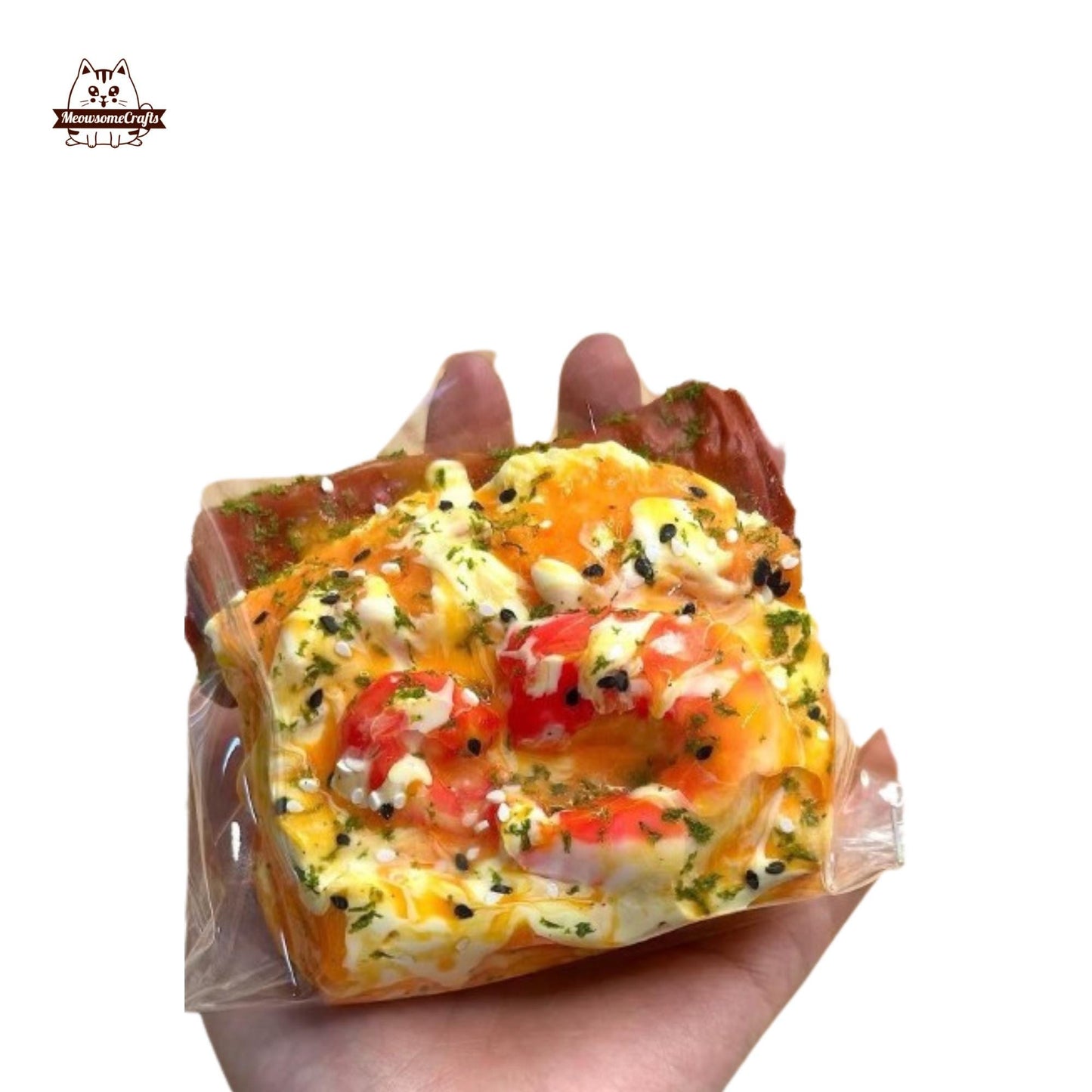 Butter Shrimp Egg Toast Taba Squishy Food Squeezable Anxiety Stress Relief Sensory Fidget Toys