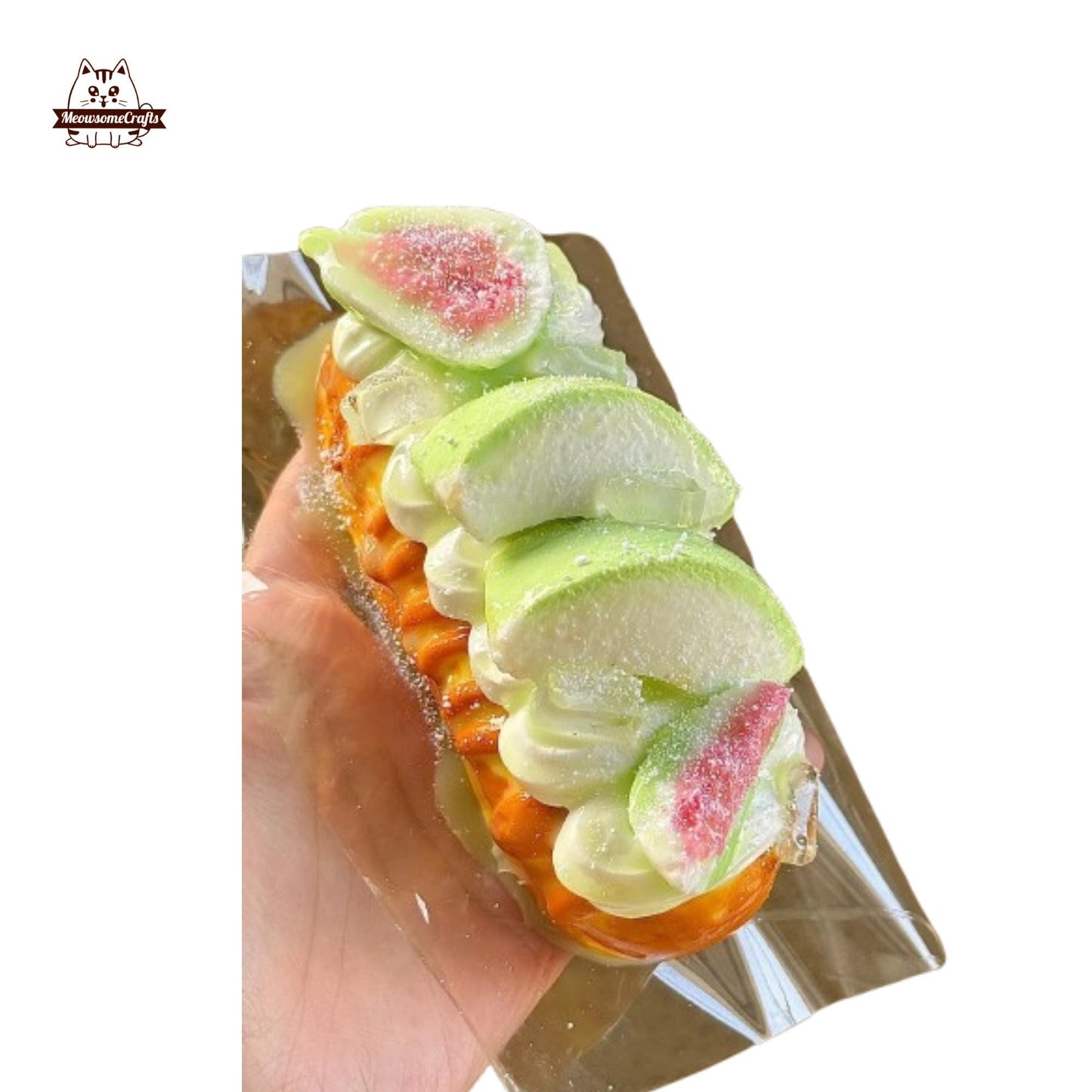 Guava Butter Bread Taba Squishy Food Squeezable Anxiety Stress Relief Sensory Fidget Toys