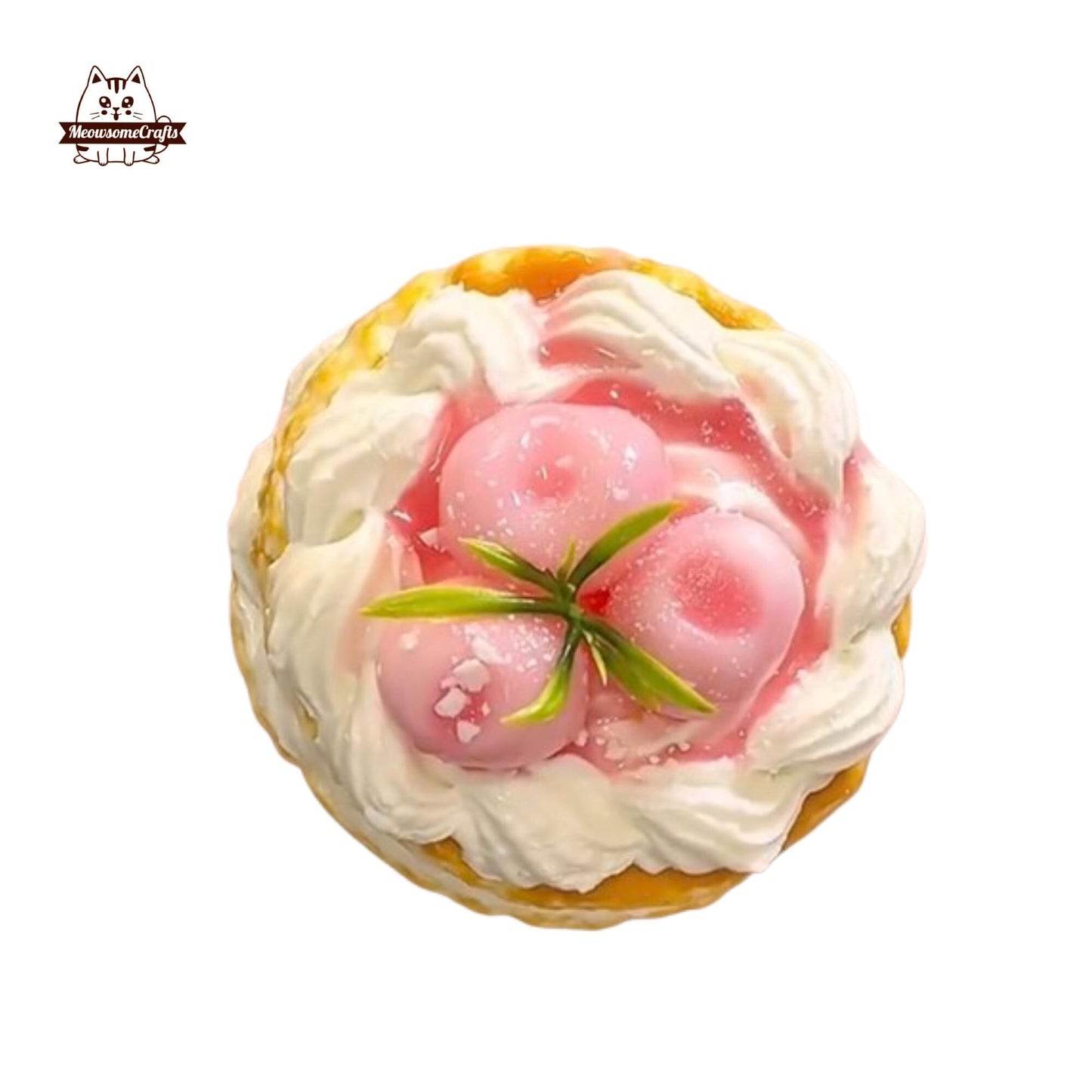 Handmade Cherries Cake Food Taba Squishy Squeezable Anxiety Stress Relief Sensory Fidget Toys