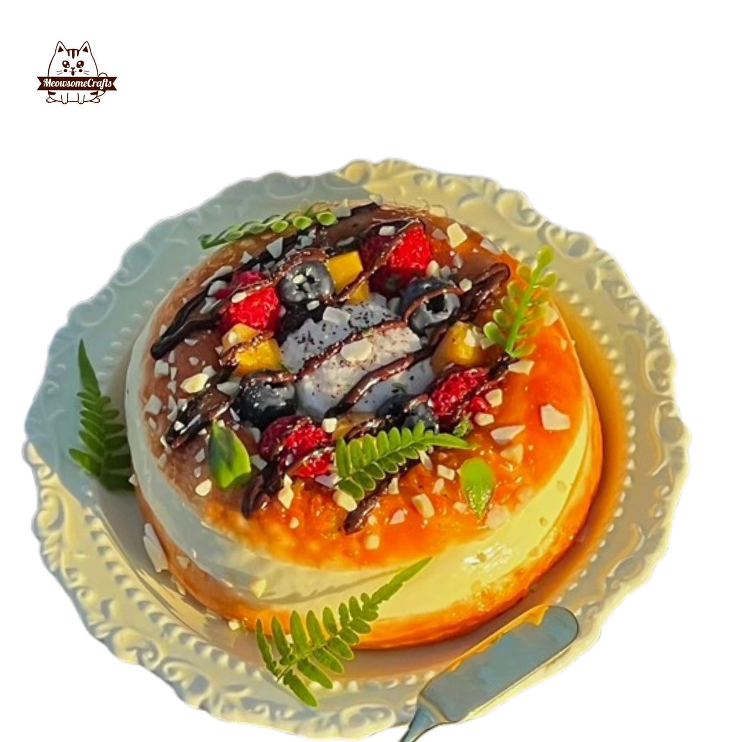 Big Fruit Cake Food Taba Squishy Squeezable Anxiety Stress Relief Sensory Fidget Toy