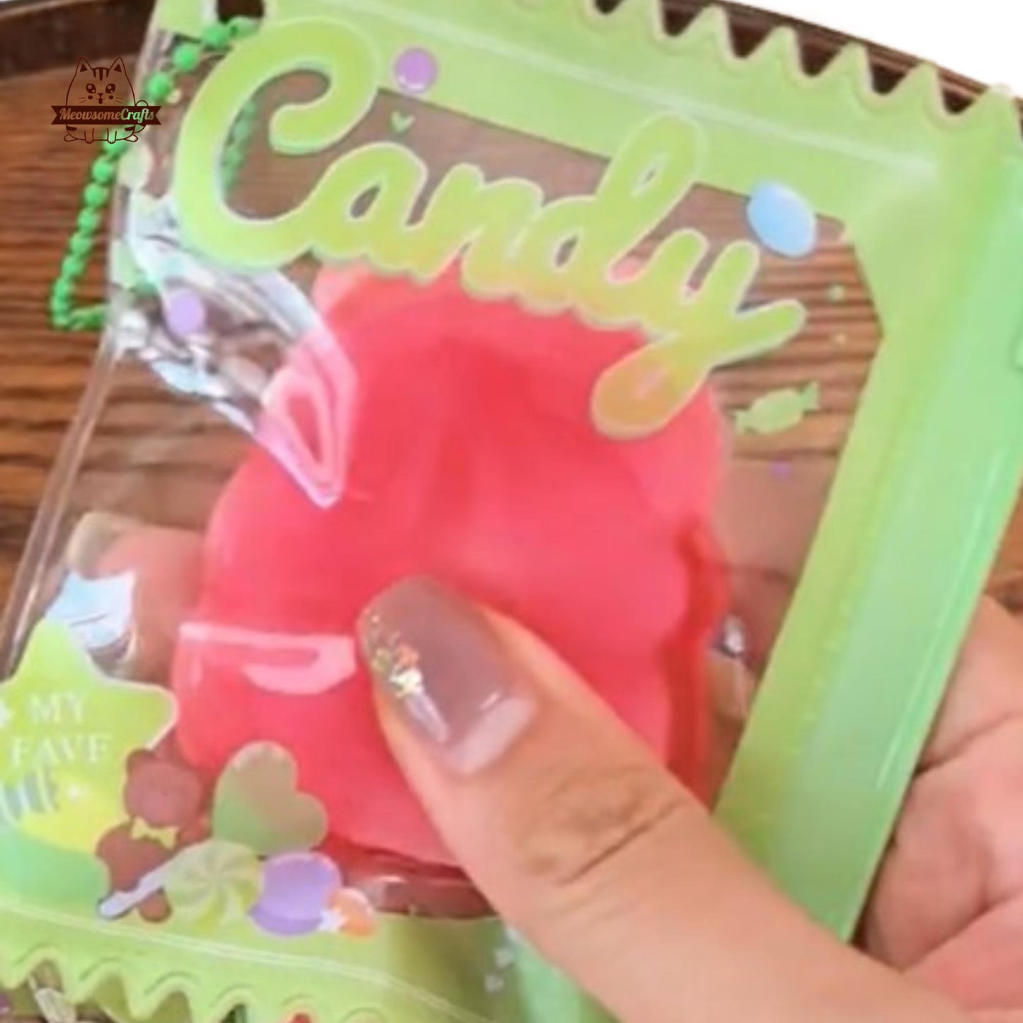 Watermelon Gummy Bear Candy Taba Squishy Squeezable Anxiety Stress Relief Sensory Fidget Toy