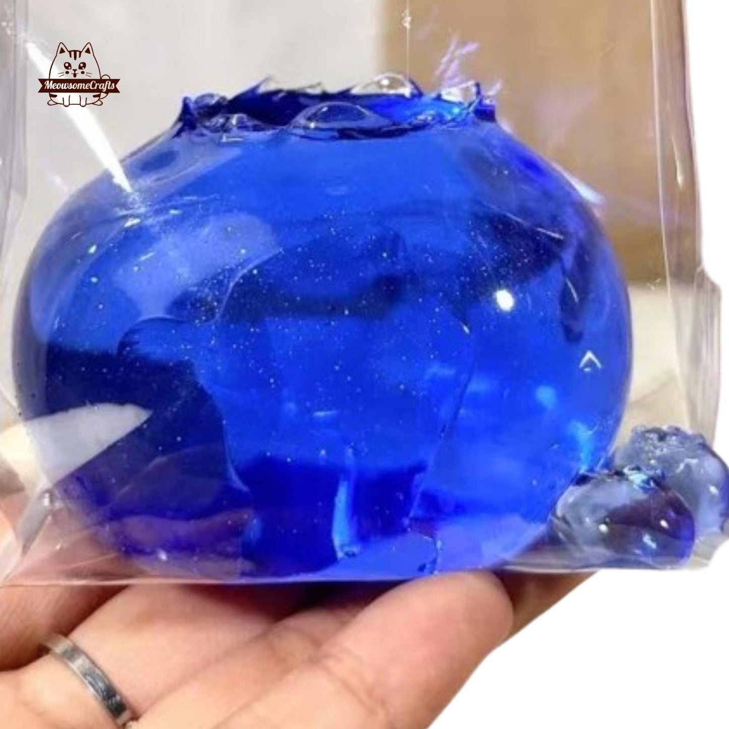 Big Blueberry Fruit Taba Squishy Squeezable Anxiety Stress Relief Sensory Fidget Toy