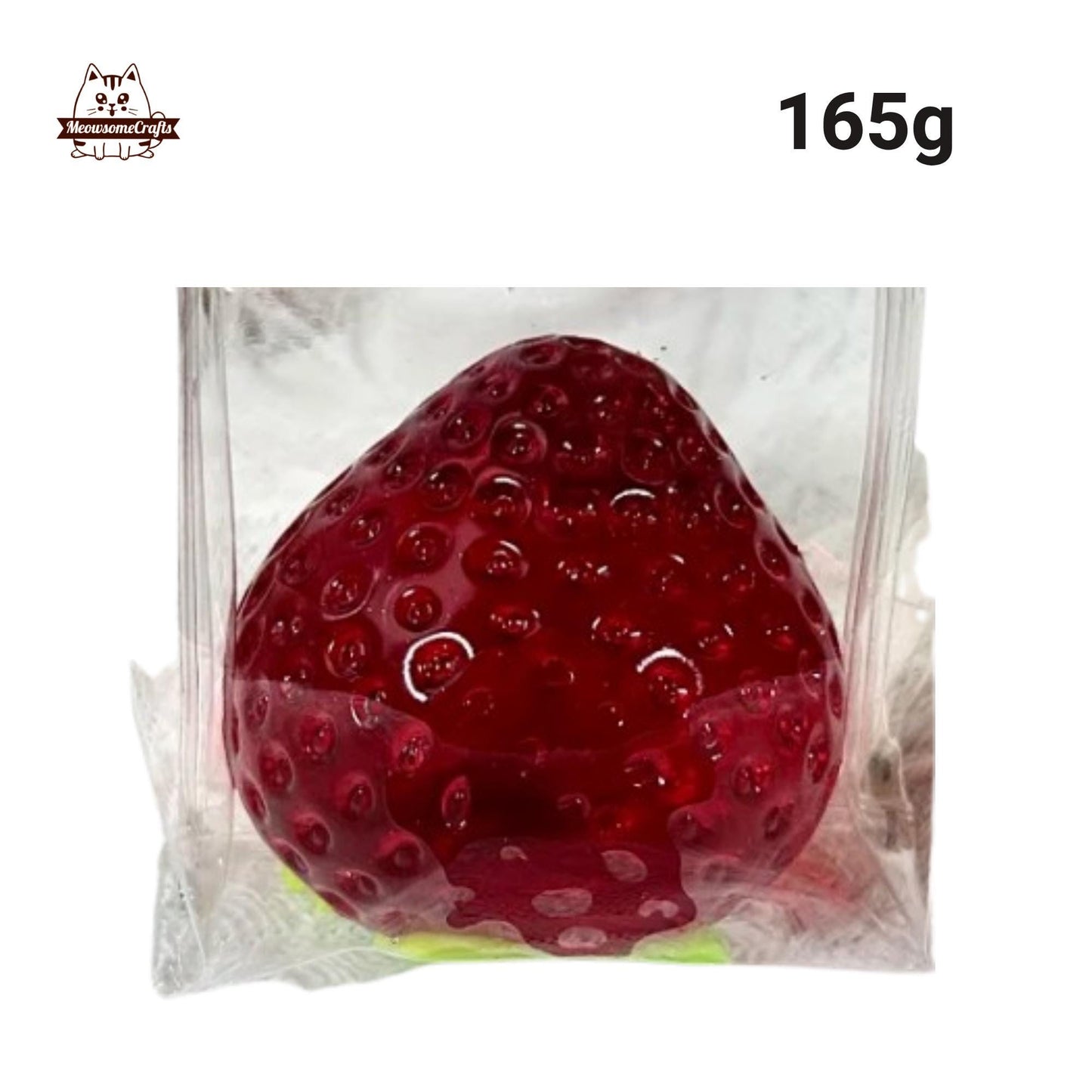Jelly Strawberry Fruit Taba Squishy Squeezable Anxiety Stress Relief Sensory Fidget Toy